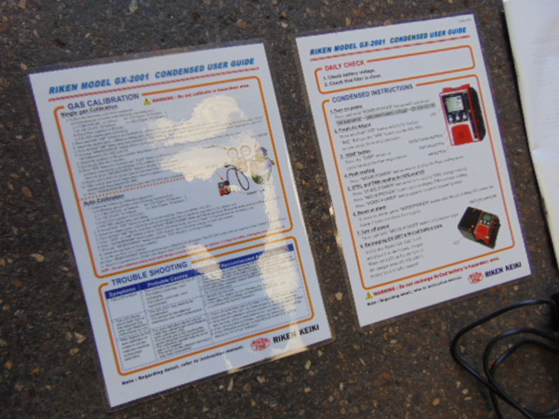 3 x RKI GX-2001 Gas Monitors C/W Chargers - Image 4 of 5