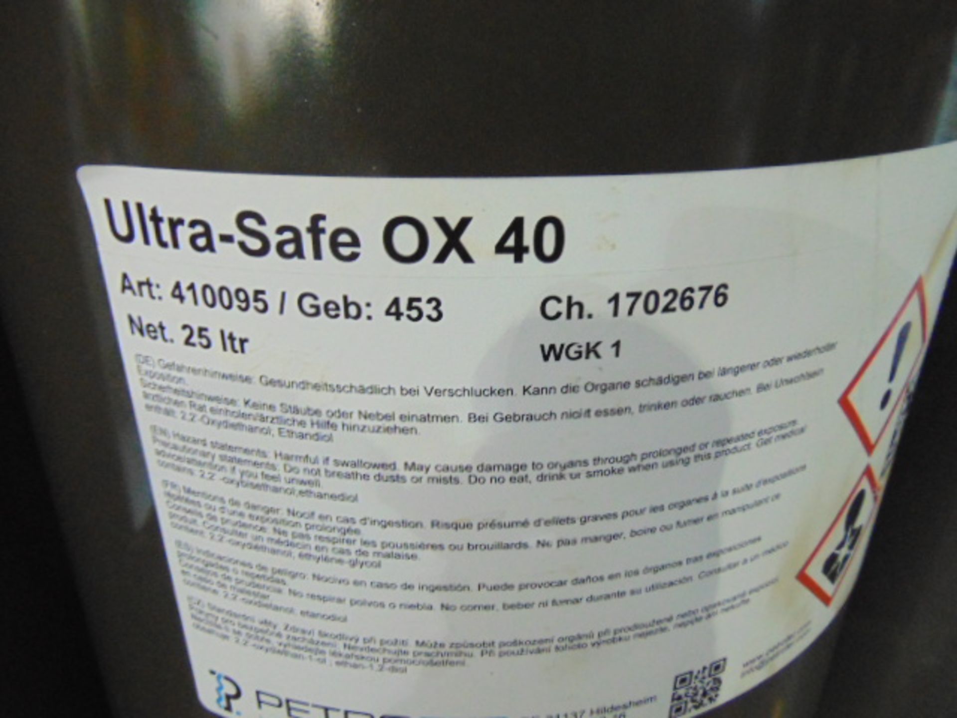 23 x Unissued 25L Drums of OX-40 Ultra Safe Marine Hydraulic Oil - Image 5 of 6