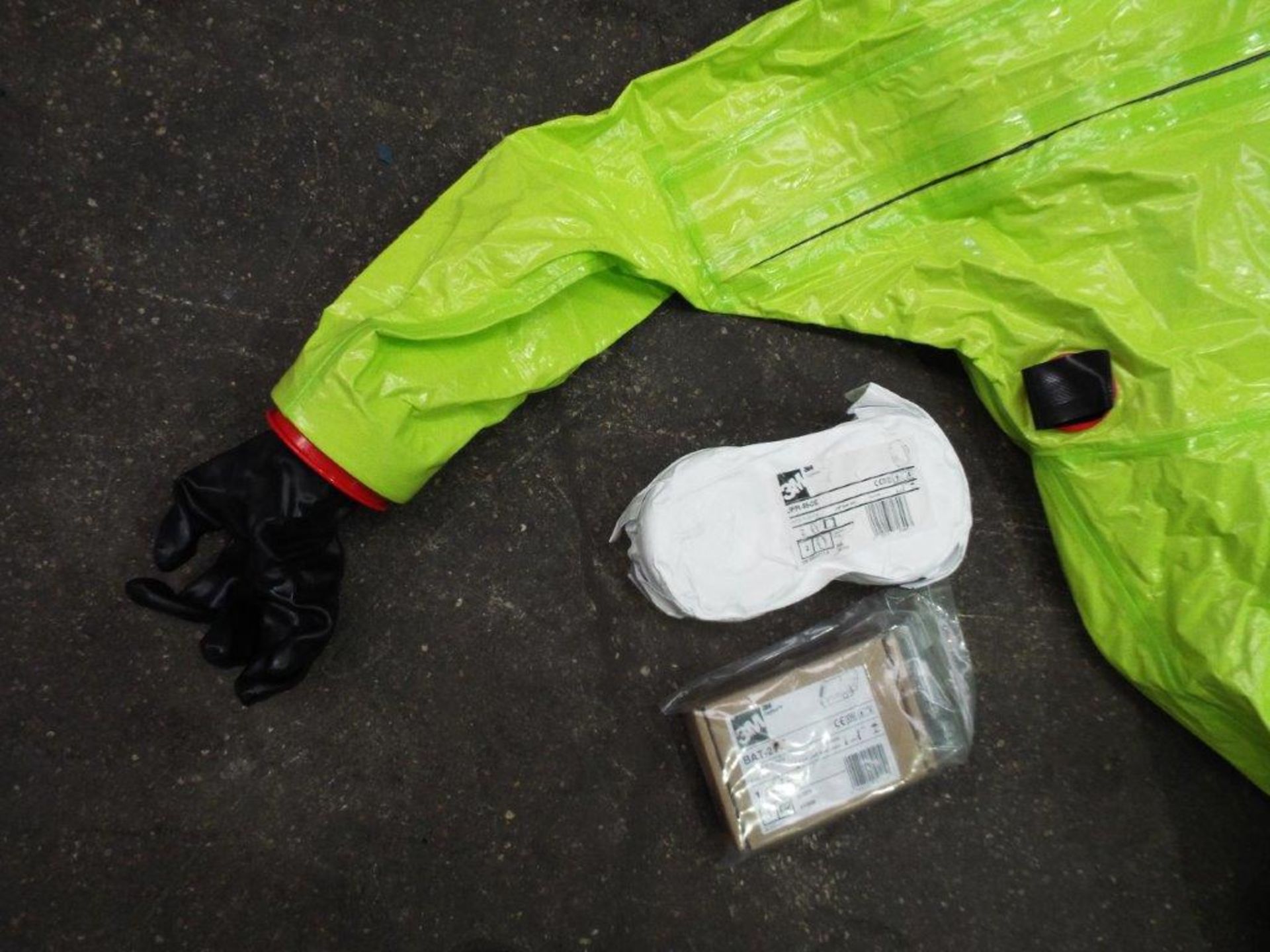 Respirex Powered Decontamination Suit with Attached Boots and Gloves, Helmet, Filters, Battery etc - Image 6 of 17