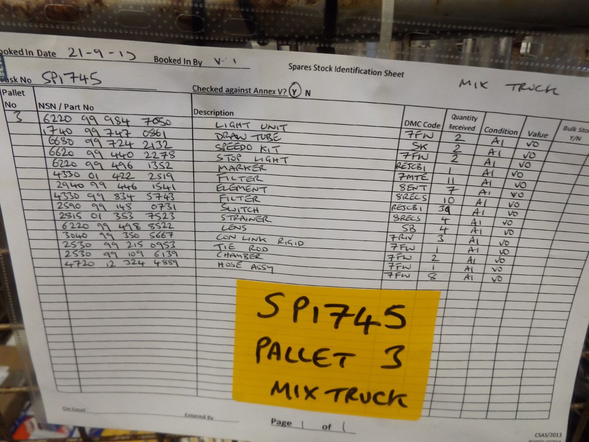 Mixed Stillage of Truck Parts - Image 8 of 8