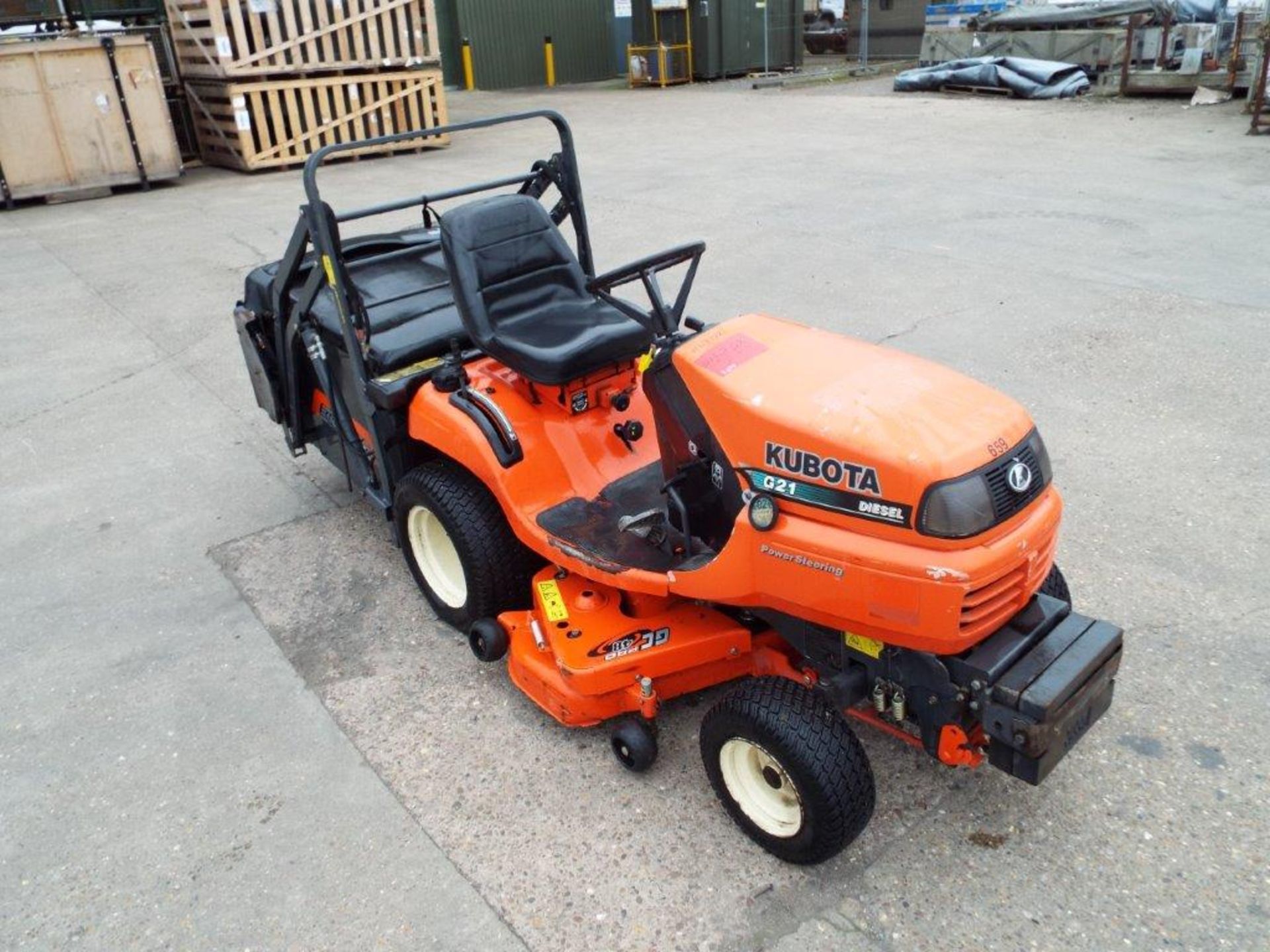 2008 Kubota G21 Ride On Mower with Glide-Cut System and High Dump Grass Collector