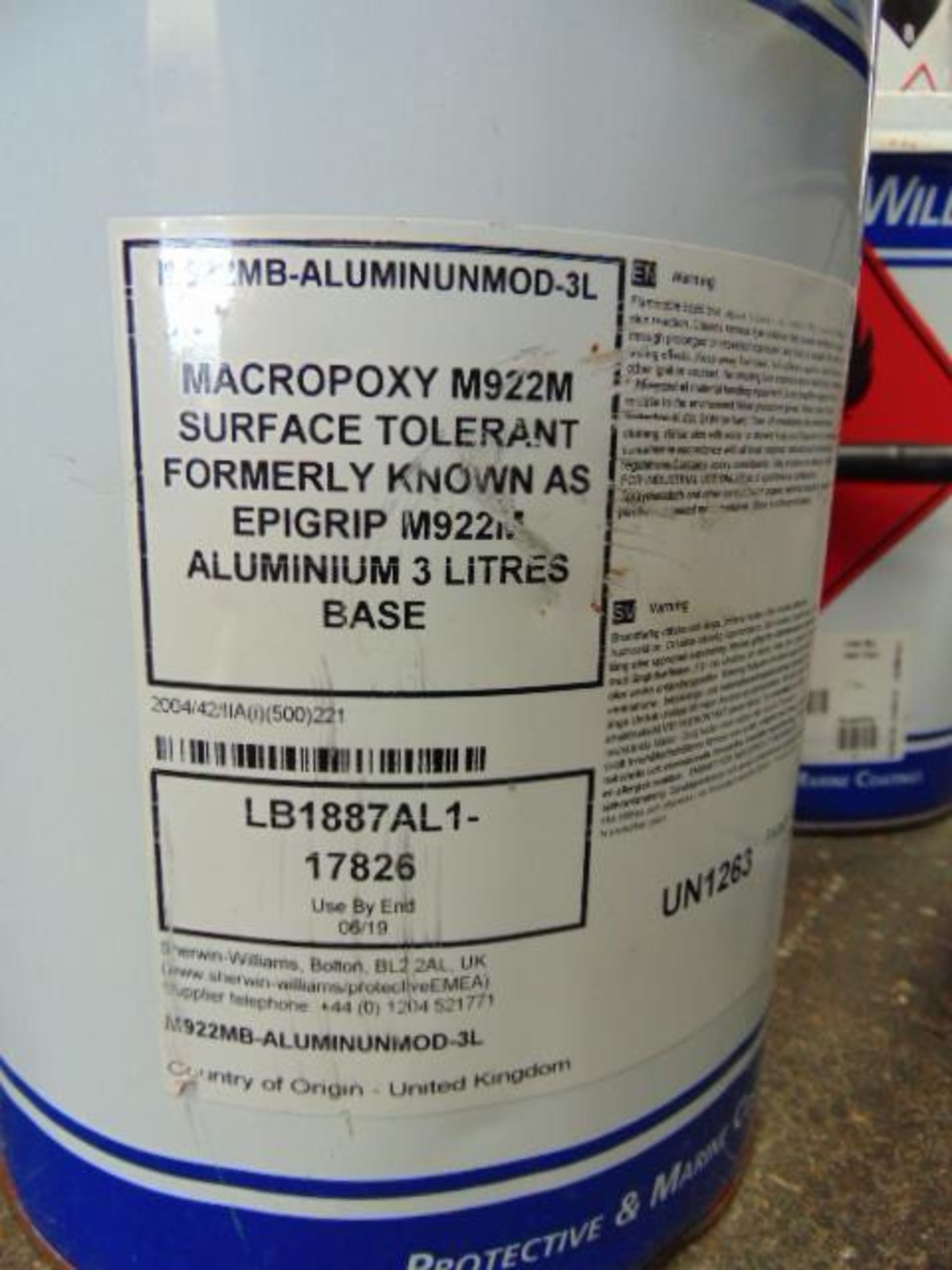 4 x Sherwin Williams M922M 2-Part - Image 2 of 3