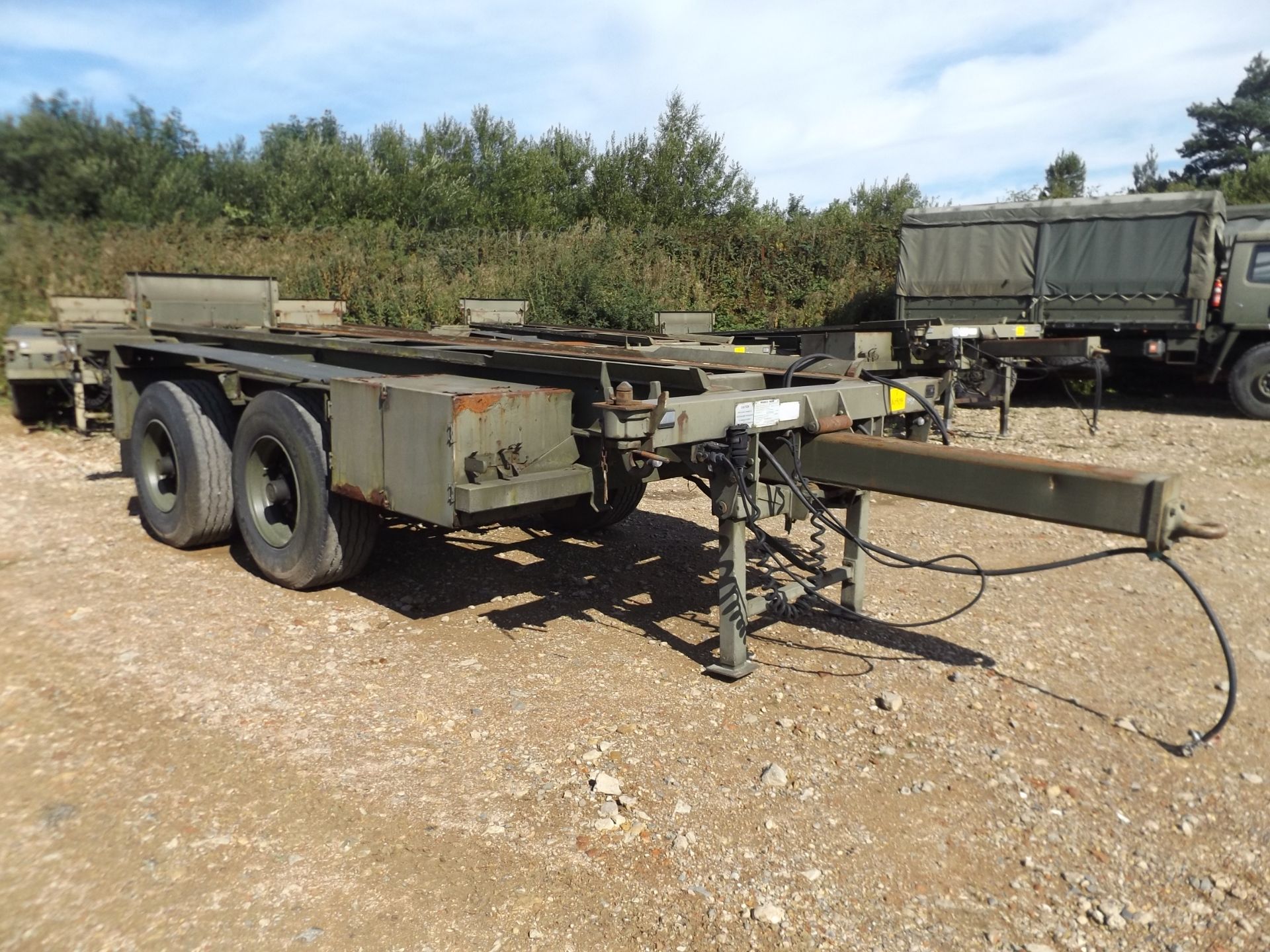 Reynolds Boughton MLRS 10.5 TON twin axle Skeletal Drops Trailer