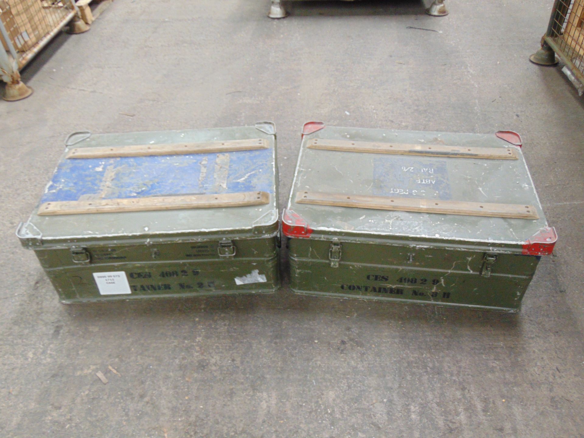 2 x Heavy Duty Zarges Aluminium Cases