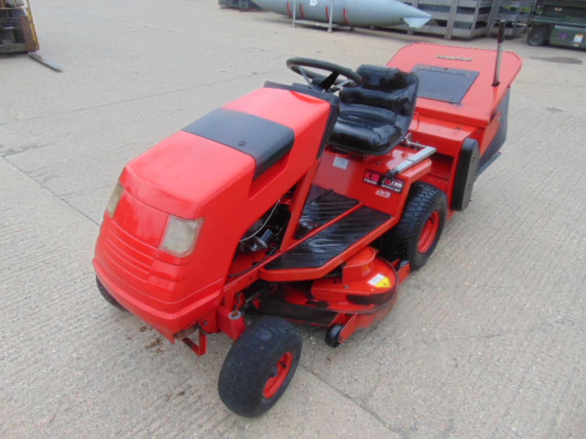 Countax K18 Twin Ride On Mower with Rear Brush and Grass Collector - Image 3 of 17