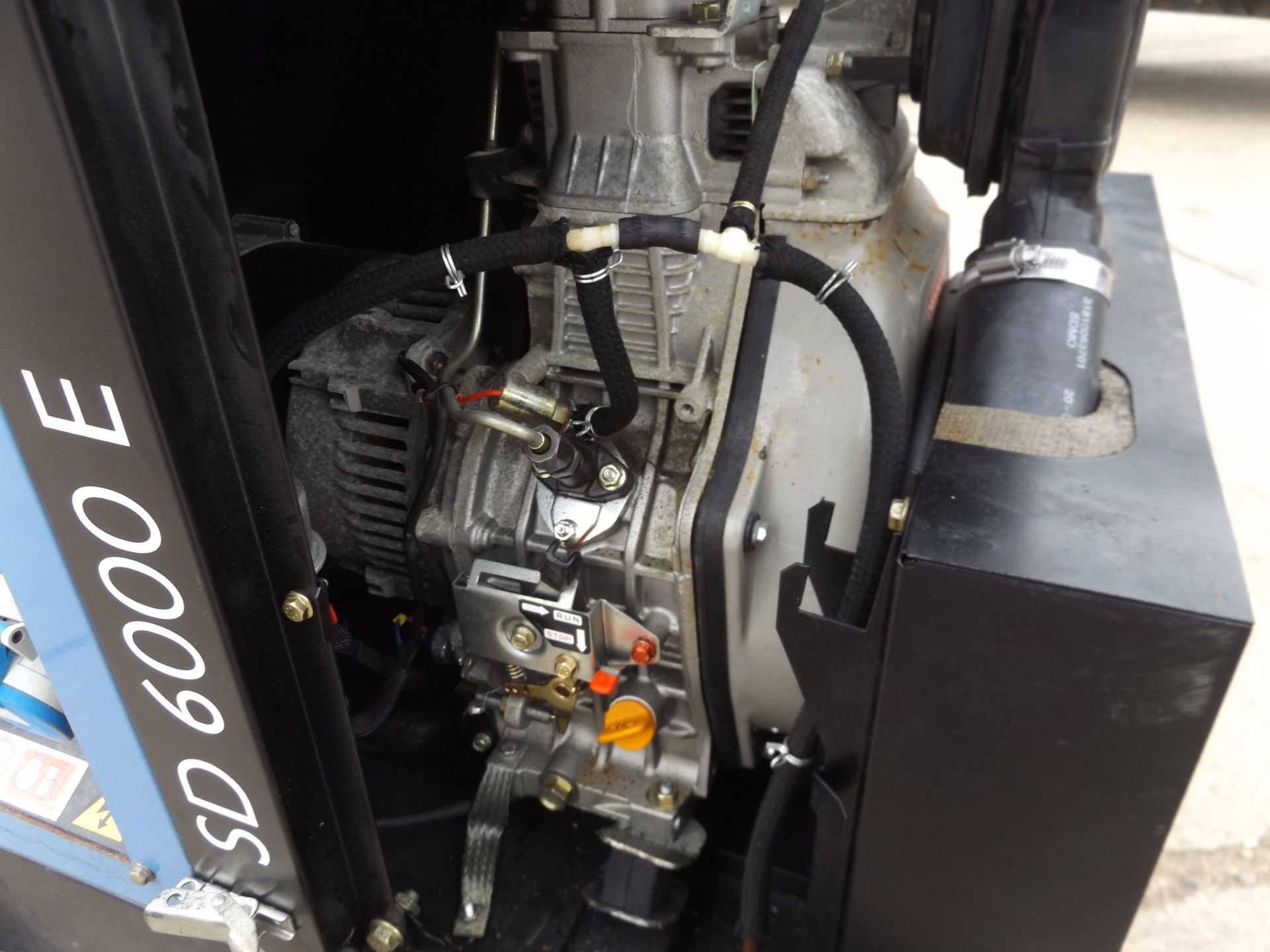 SDMO SD 6000E mobile diesel generator with electric start - Image 8 of 9
