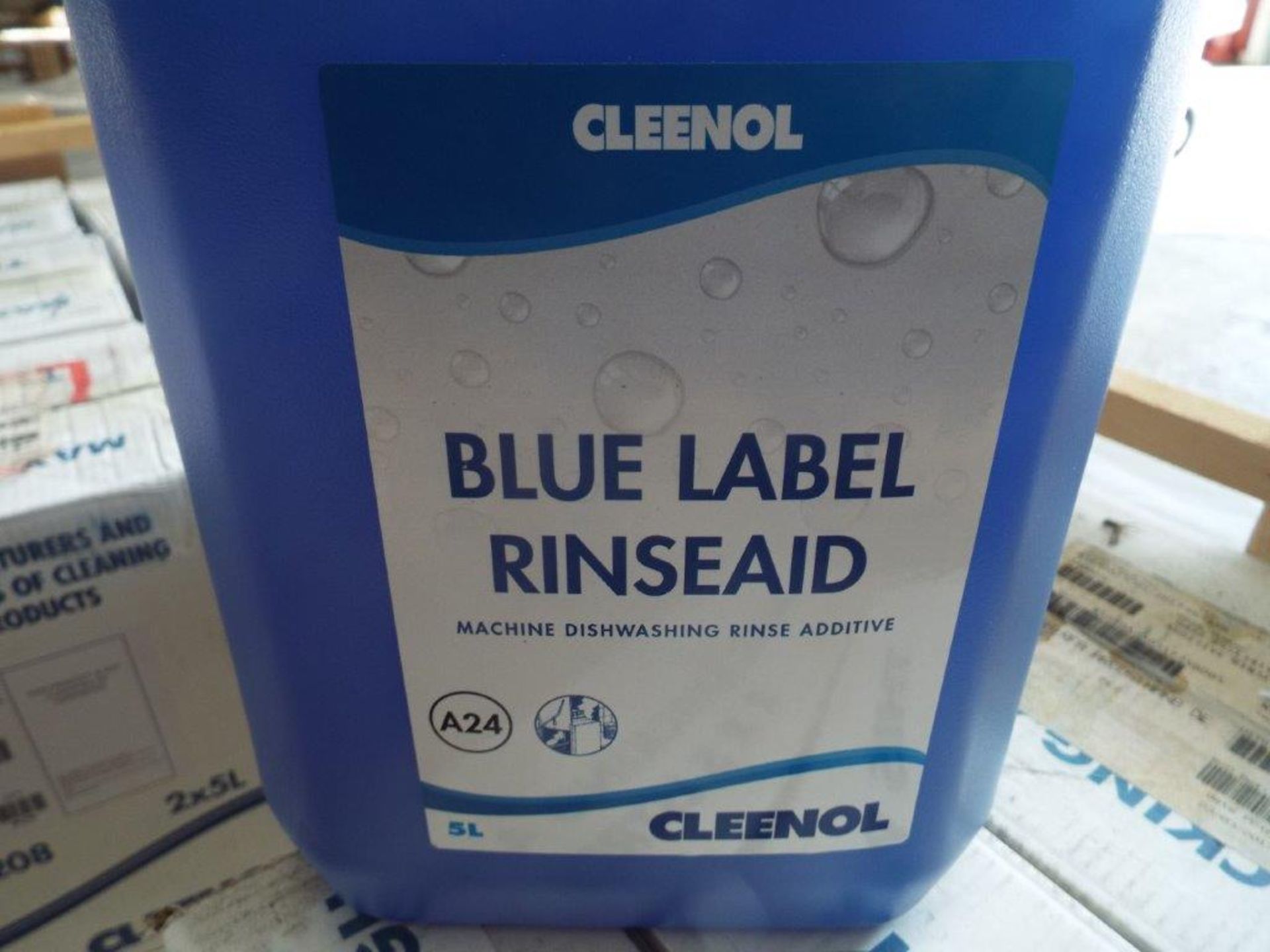 Approx 38 x Unissued 5L Bottles of Cleenol Blue Label Rinse Aid - Image 2 of 3