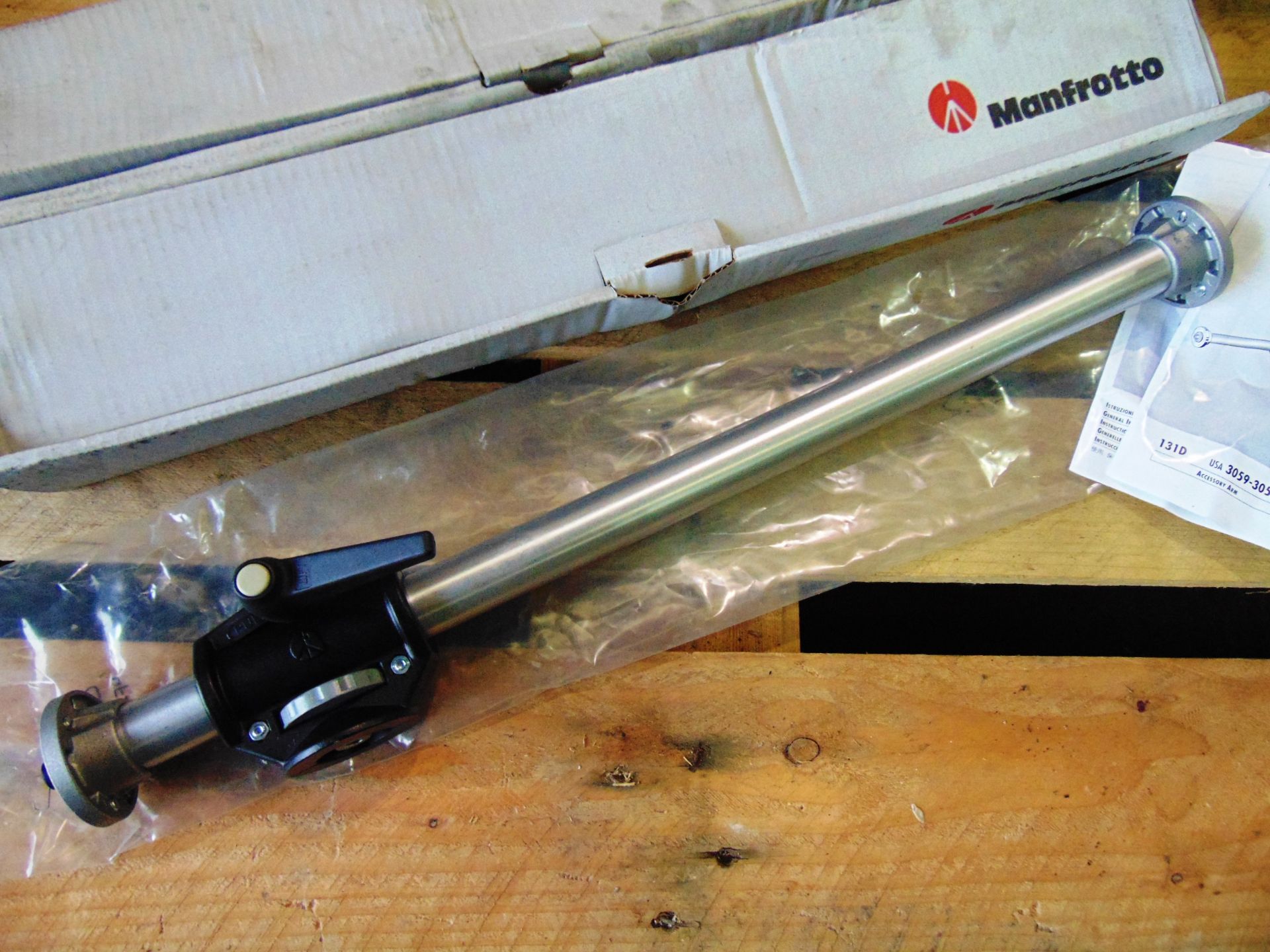 3 x Unissued Manfrotto 131D Camera Accessory Arms - Image 2 of 6