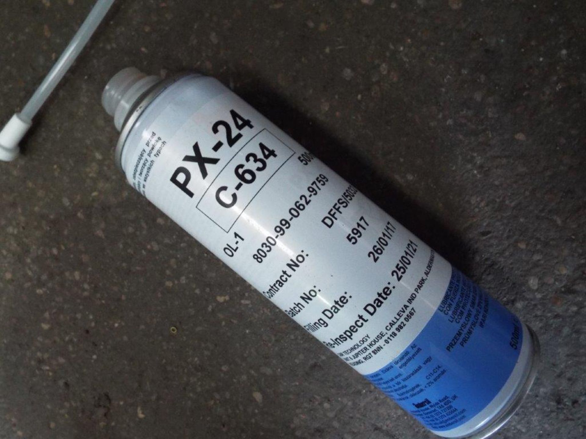 Approx 35 x Unissued 500Ml Cans of PX-24 Multi Purpose Protective Lubricant. - Image 2 of 4
