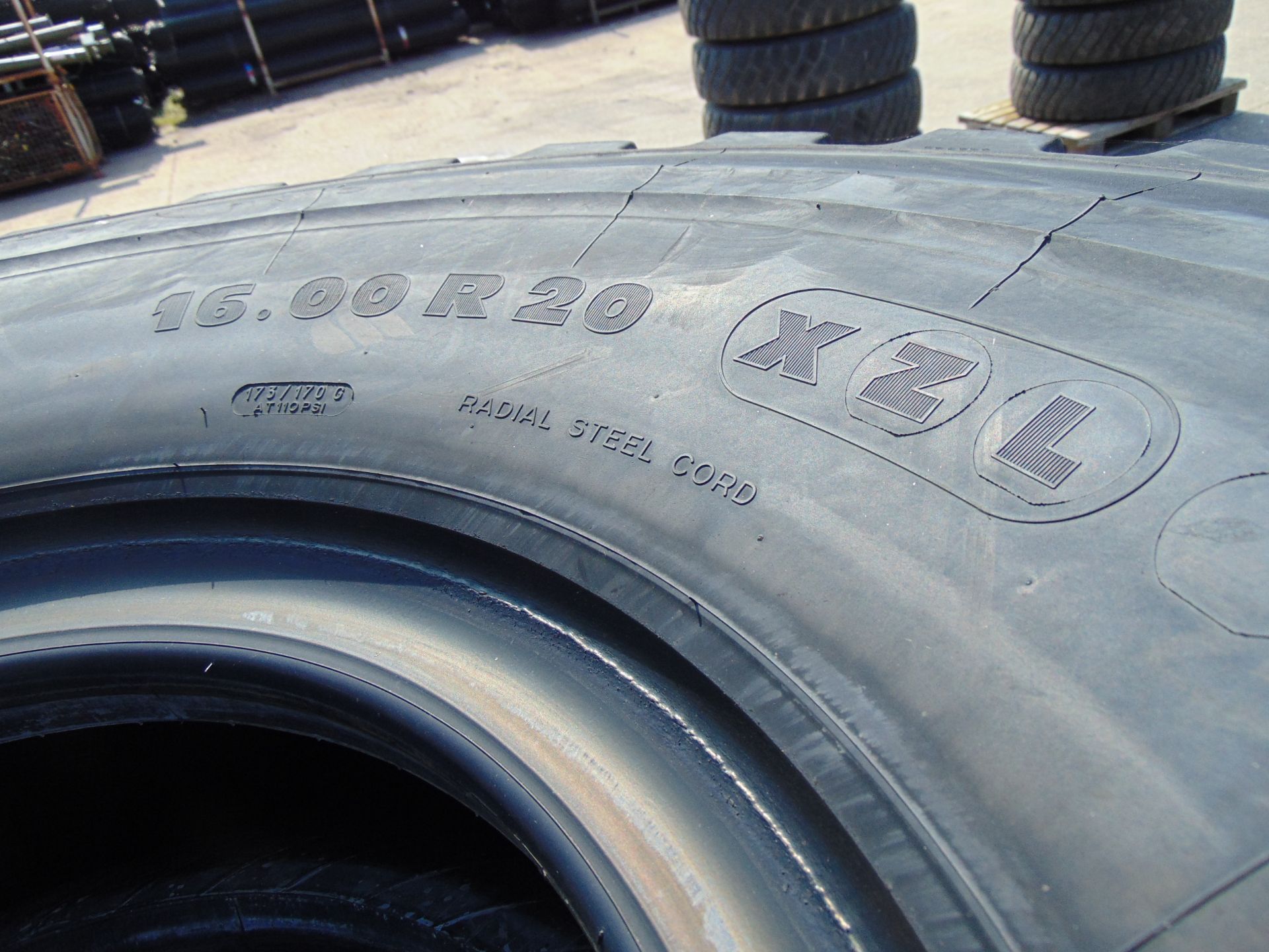 4 x Michelin XZL 16.00 R20 Tyres - Image 6 of 6