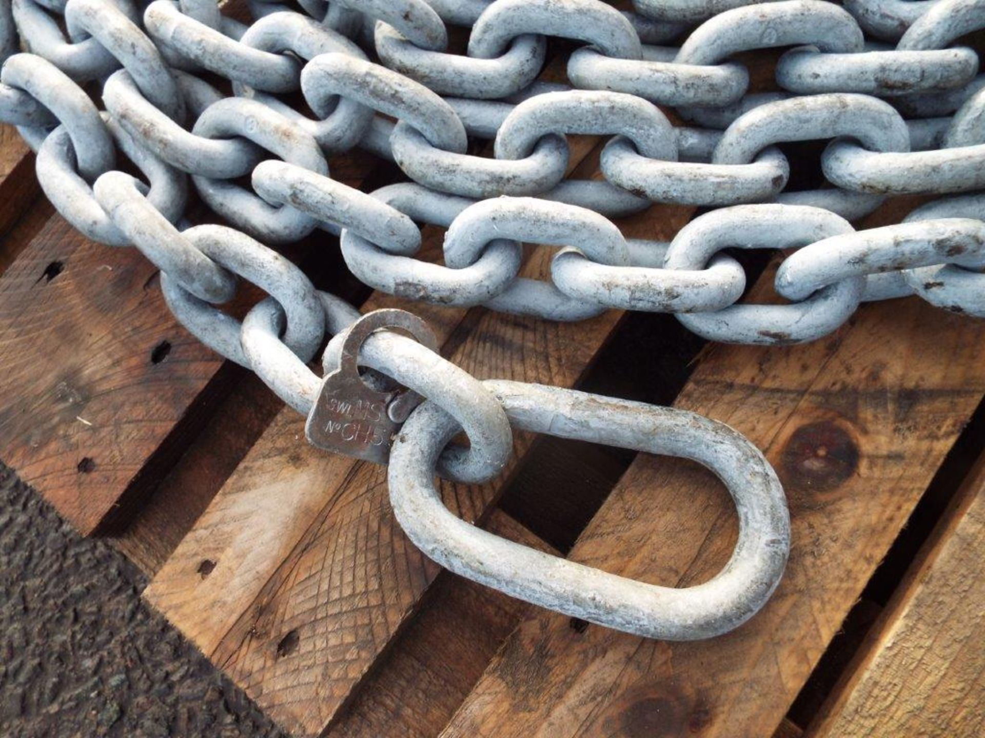 20m Galvanised Mooring Chain Assy - Image 3 of 6