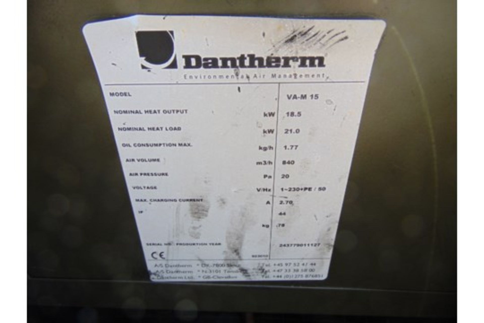 Dantherm VA-M 15 Mobile Workshop Heater - Image 7 of 12