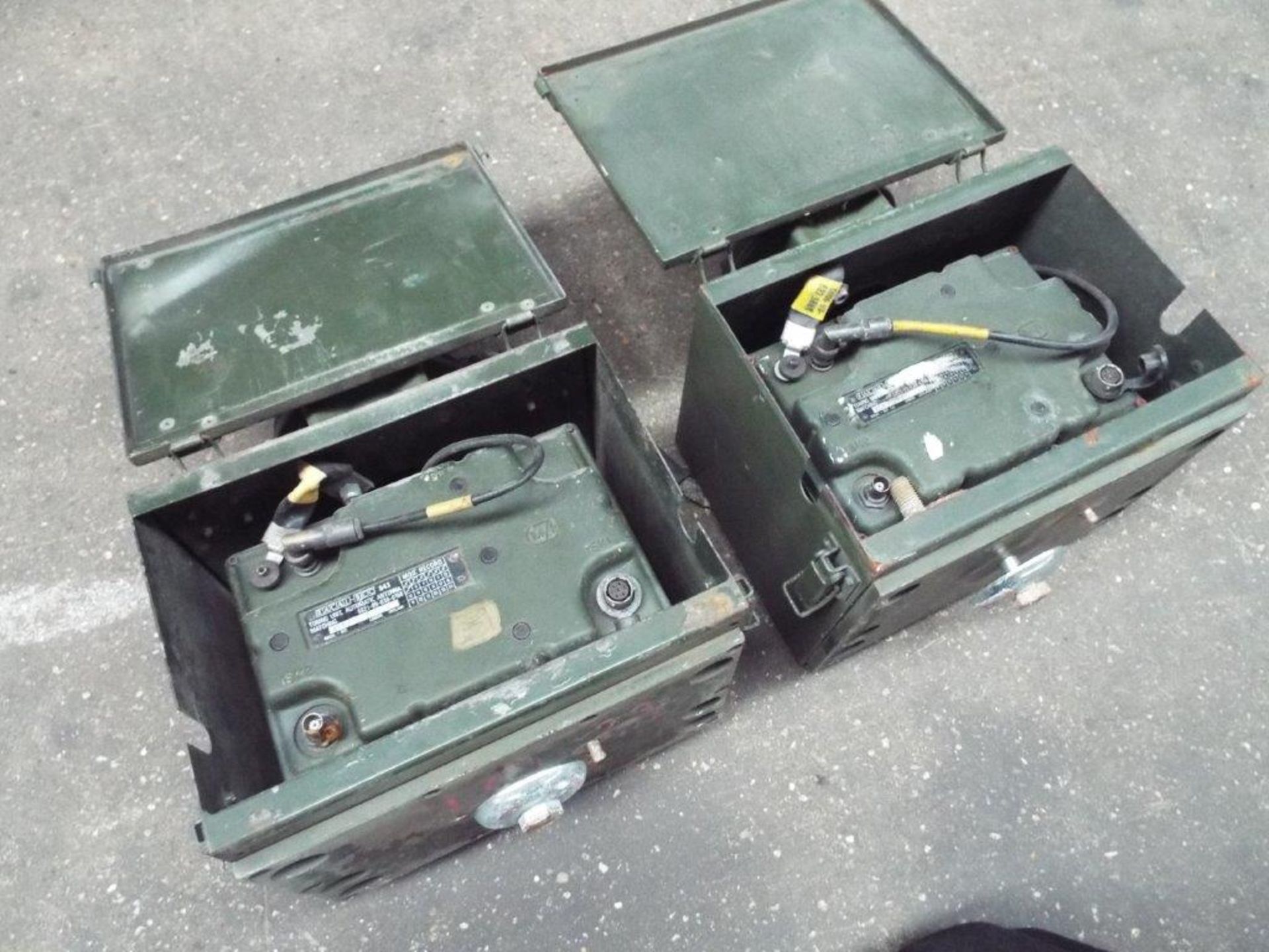 2 x Land Rover ATU Wing Boxes Complete with Aerial Bases and Tuaam's - Image 4 of 6