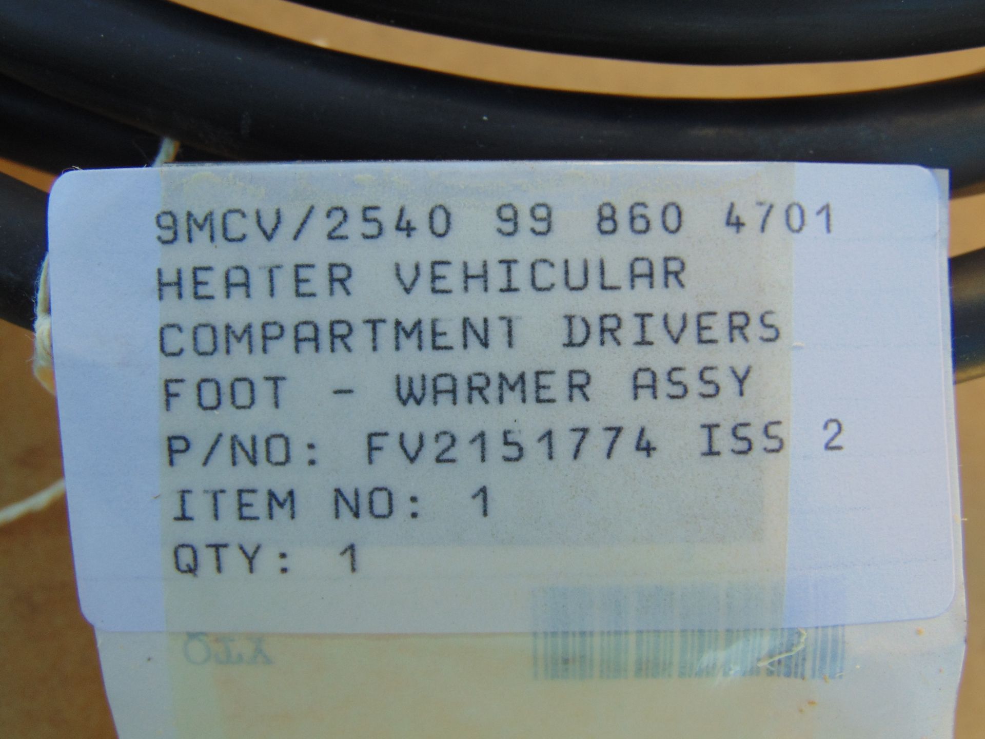 11 x Drivers Compartment Foot Warmers P/No FV2151774 - Bild 7 aus 7