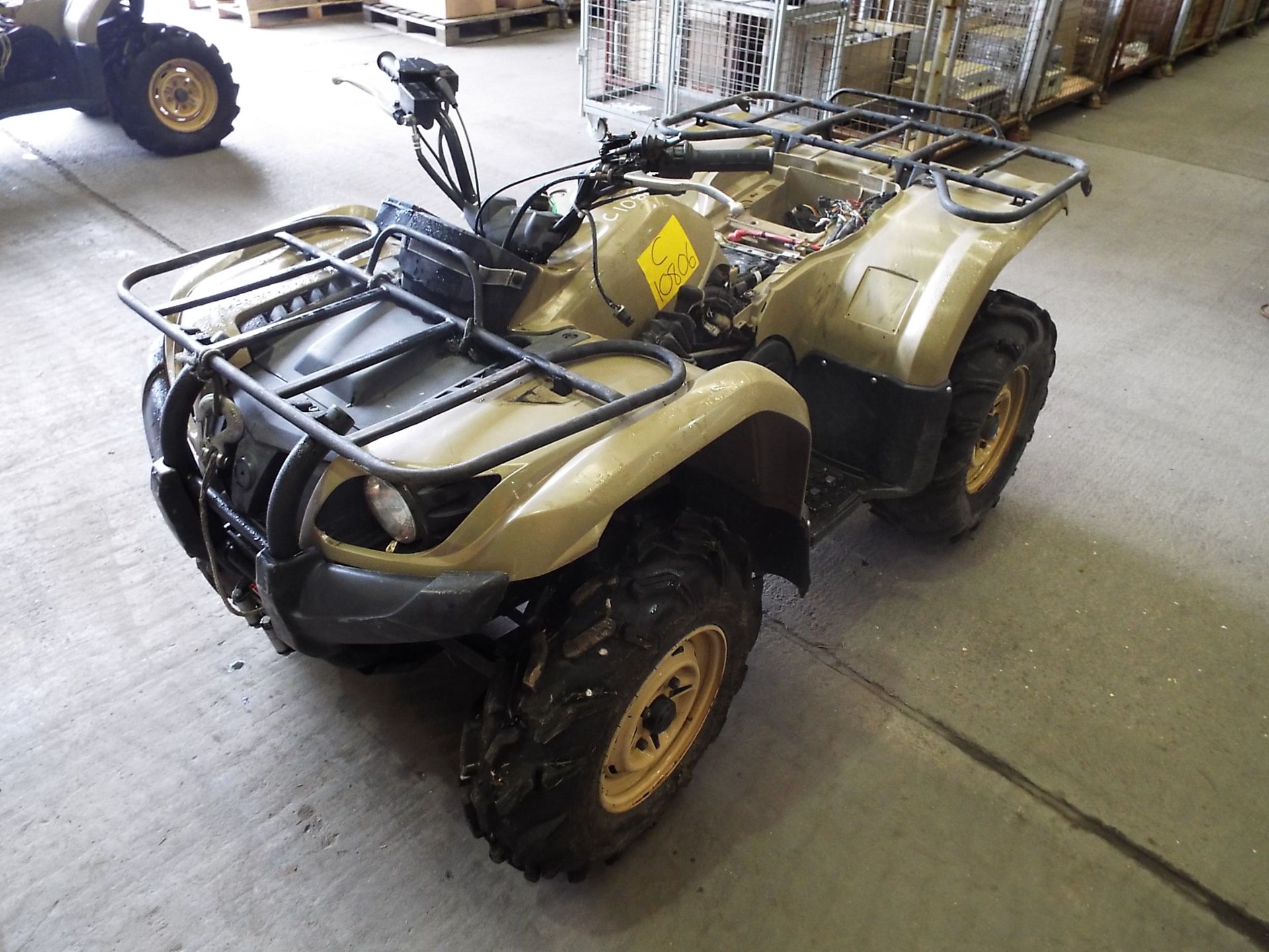 Military Specification Yamaha Grizzly 450 4 x 4 ATV Quad Bike Complete with Winch - Image 3 of 18