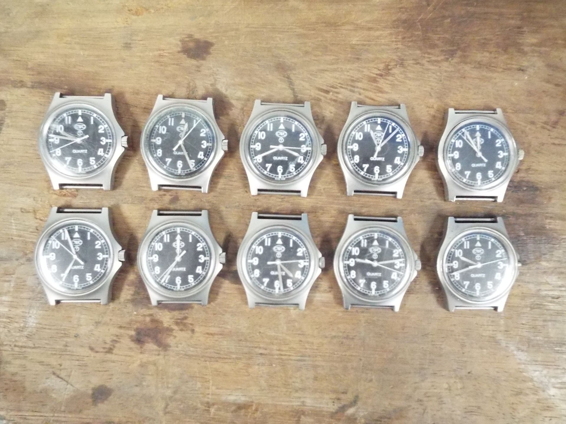 10 x Genuine British Army CWC Quartz Wrist Watches