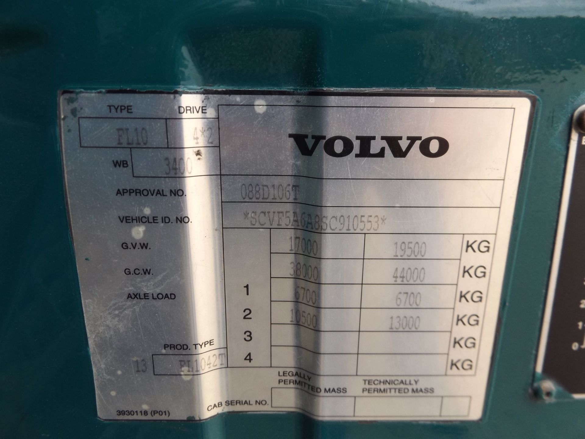 Volvo Fl10 40ton 4x2 Tractor unit - Image 15 of 15