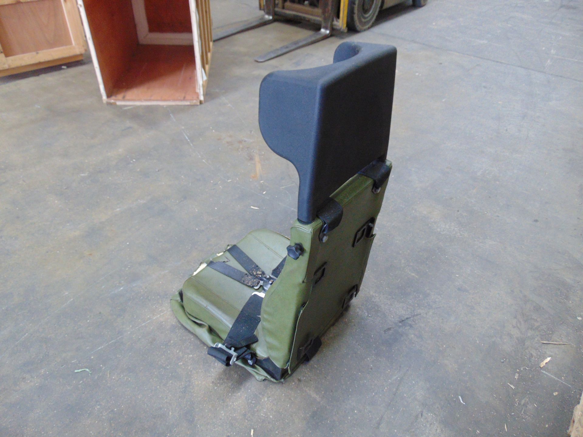 FV Drivers Seat Complete with Neck Support and 5 Point Harness - Image 4 of 5
