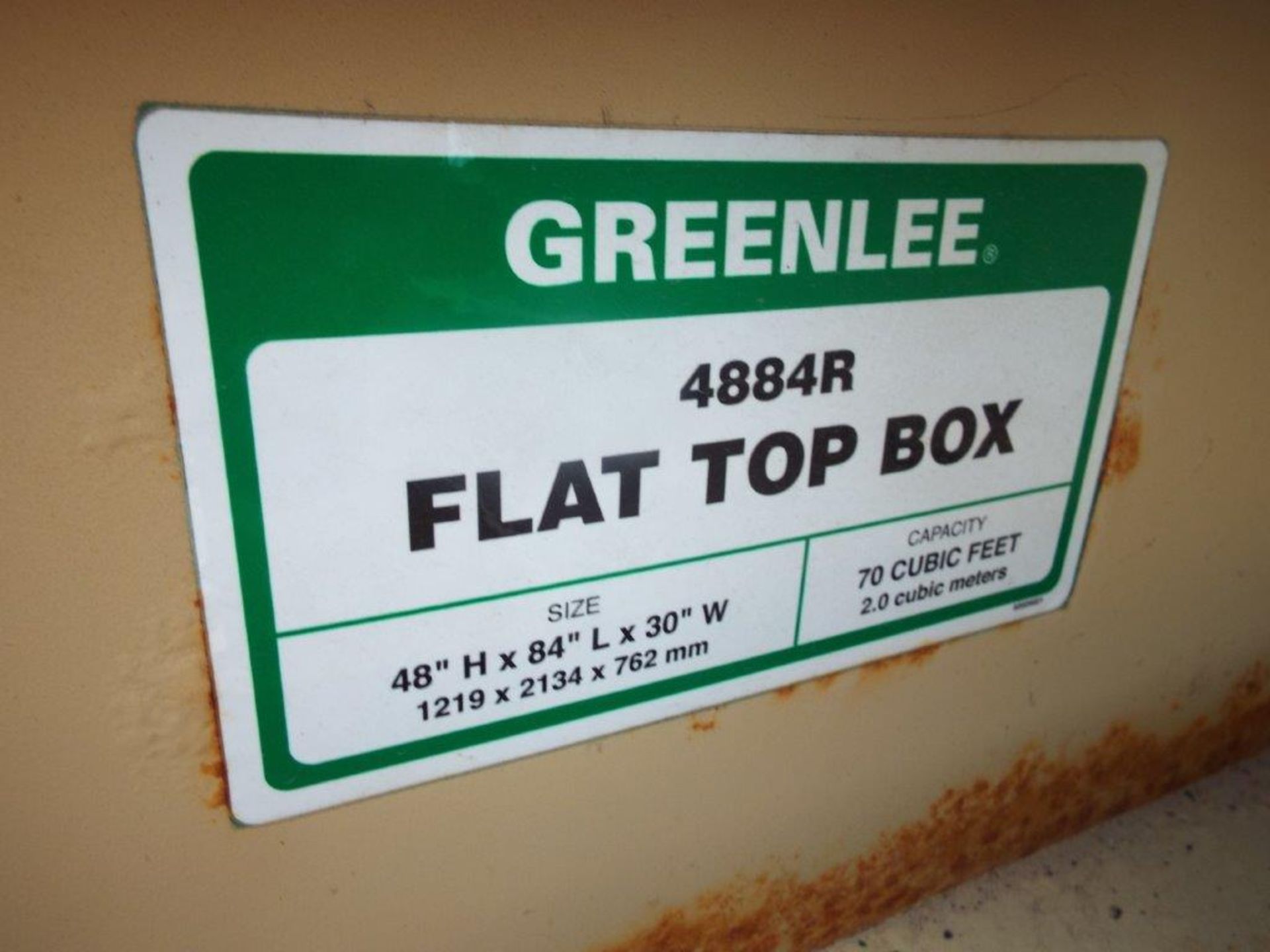 Heavy Duty Greenlee Flat Top Tool / Stowage Box - Image 6 of 7