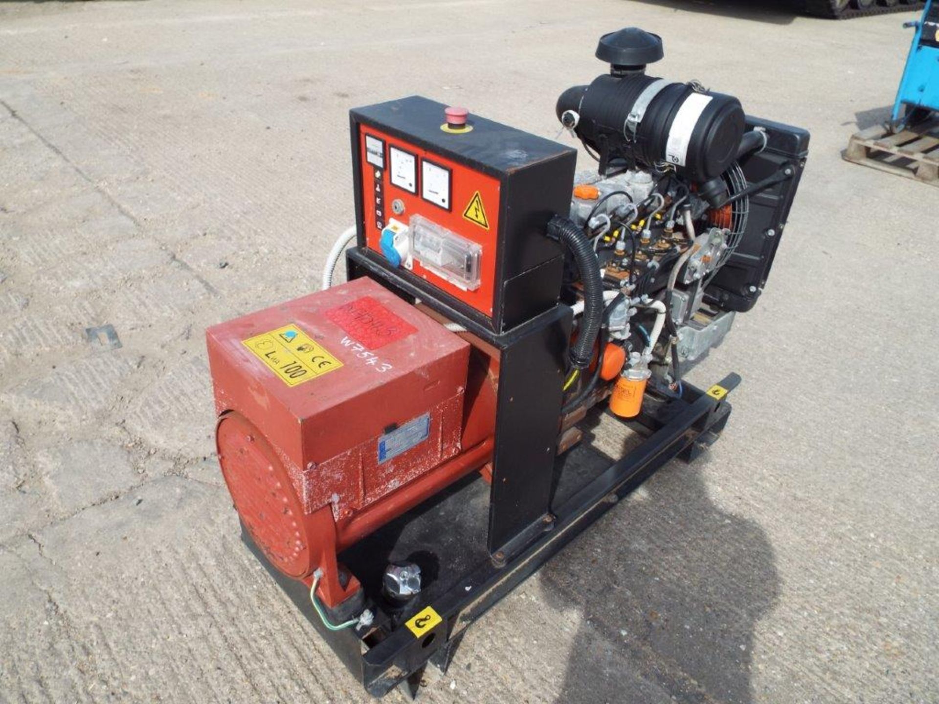 Scorpion DL35 35 kVA, 3 Phase Skid Mounted Diesel Generator - ONLY 74 hours!