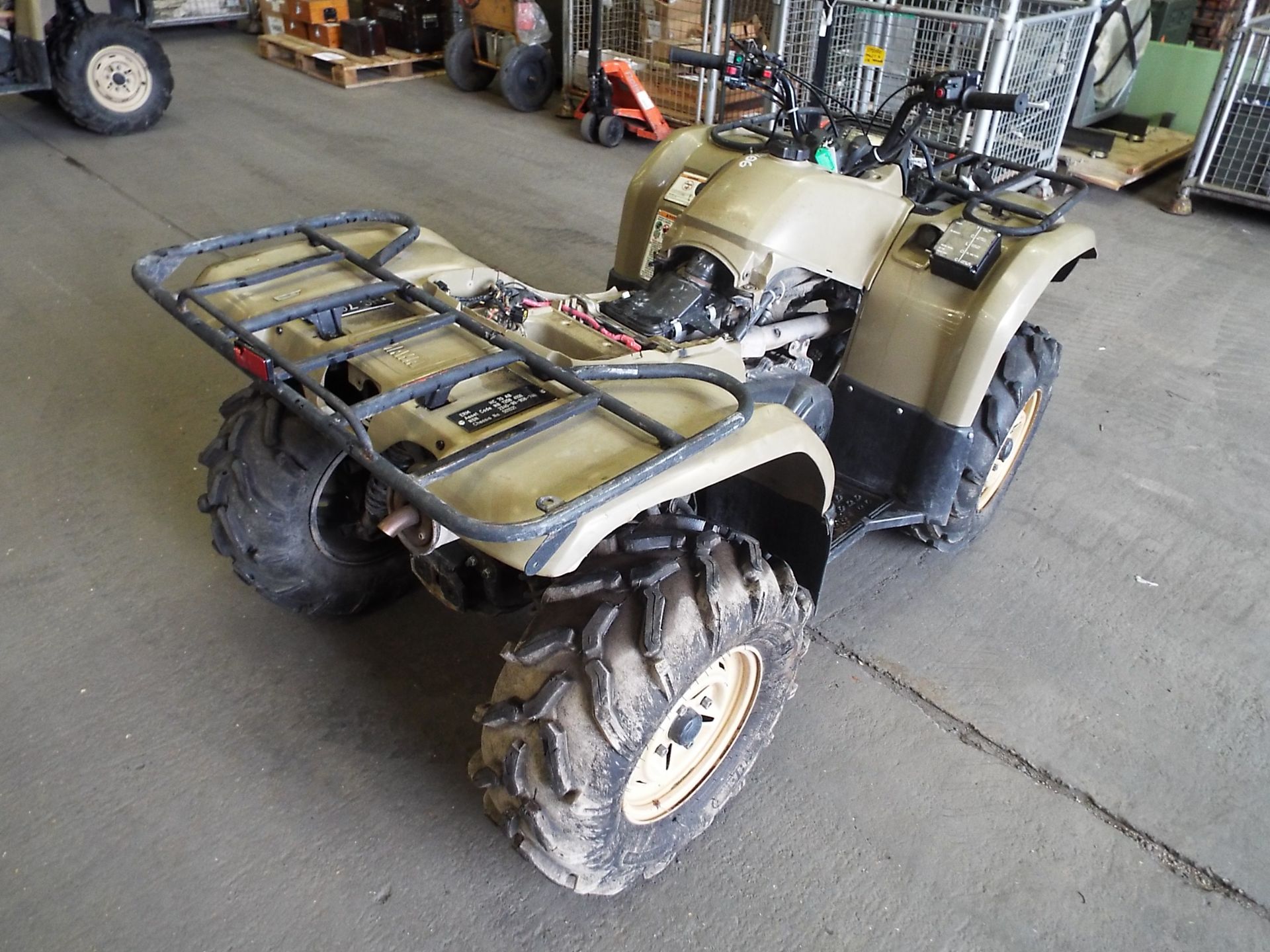 Military Specification Yamaha Grizzly 450 4 x 4 ATV Quad Bike Complete with Winch - Image 7 of 18