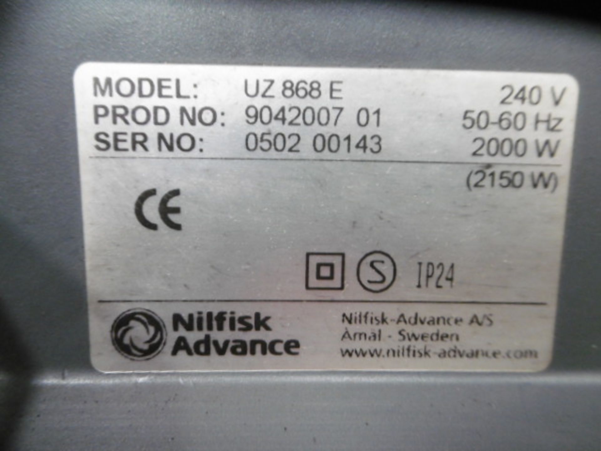 Nilfisk-Advance UZ 868 E HD Vacuum Cleaner - Image 4 of 6