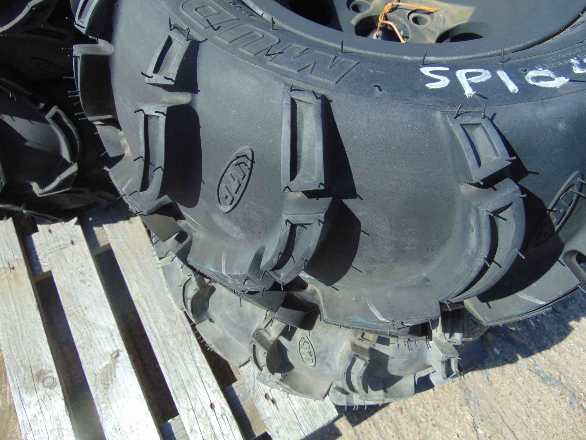 4 x ITP Mud Lite AT26x12-12 ATV/Quad Tyres with Rims - Image 6 of 8
