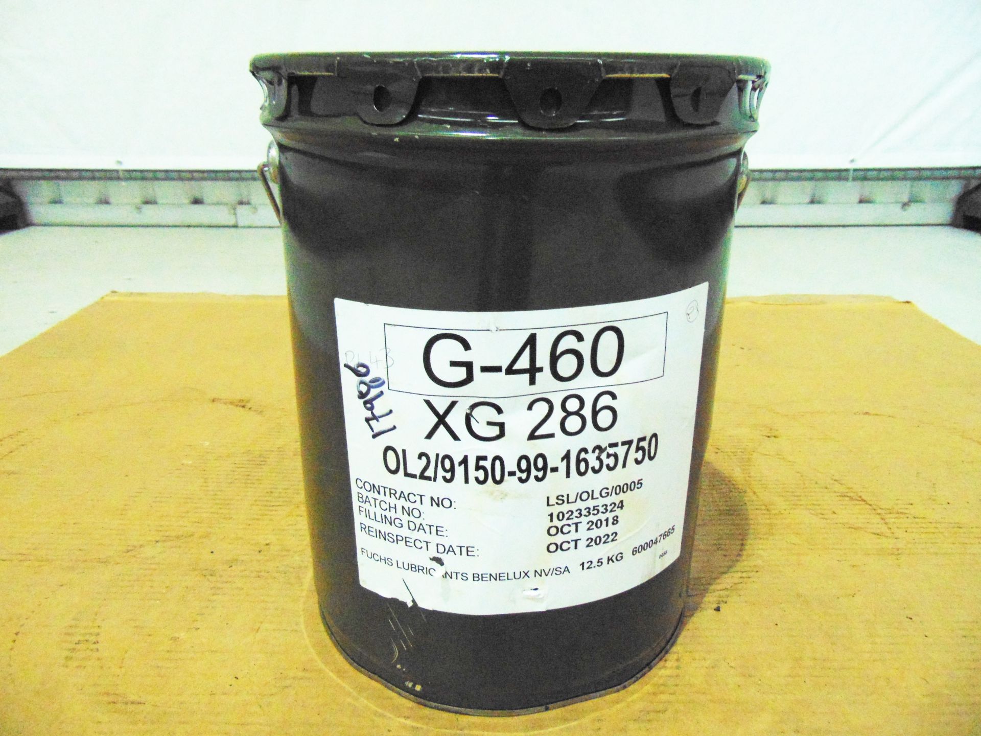1 x Unissued 12.5Kg Tin of G-460 XG-286 Sea Water Resistant Grease - Image 2 of 3