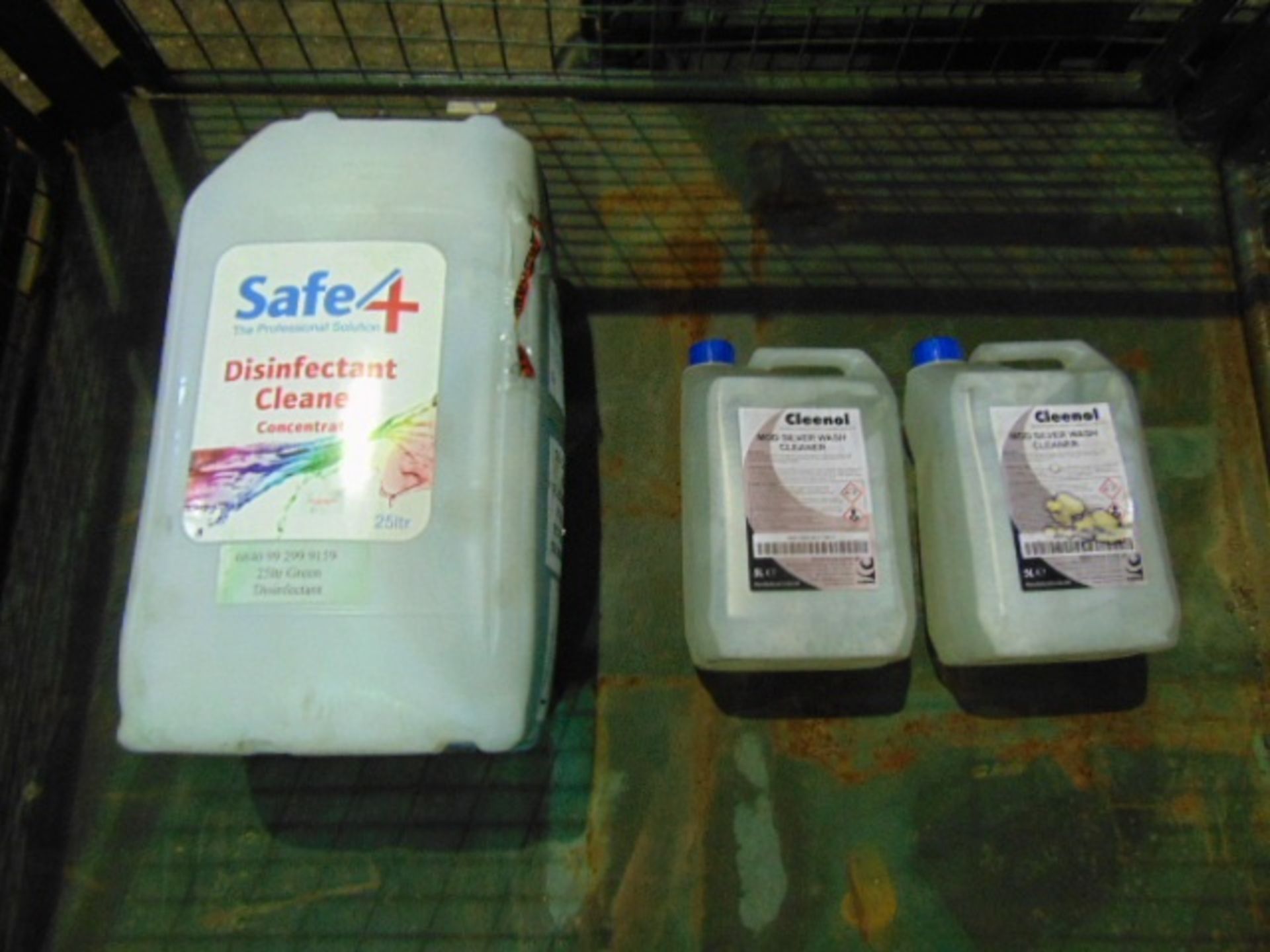 Cleaning Solutions 2 x 5L Cleenol Silver Wash cleaner & 1 x 25L Safe4 Apple Disinfectant