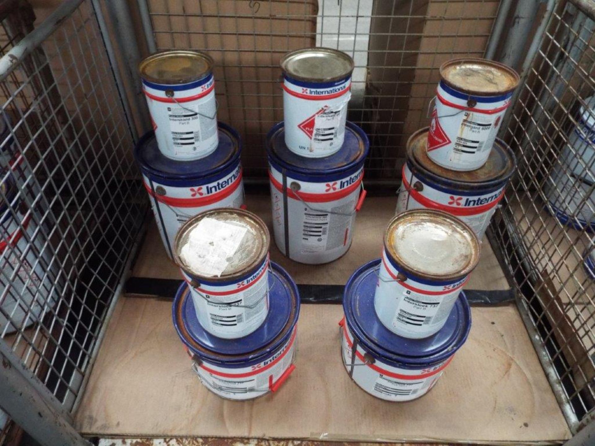 5 x Mixed Unissued Cans of Intershield/Intergard/Intersleek 2-Part Protective Coatings