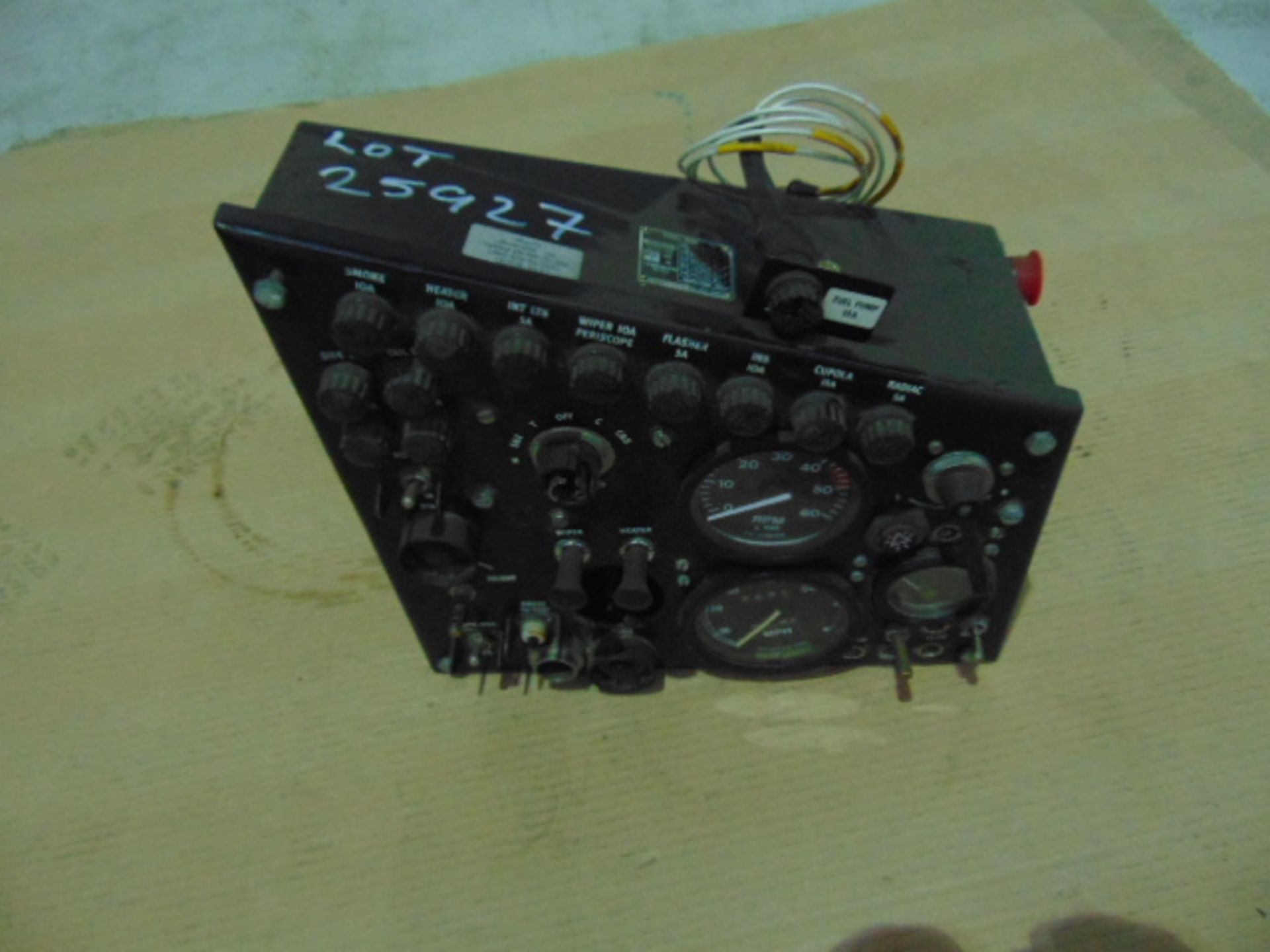 CVRT Driver Instrument Panel