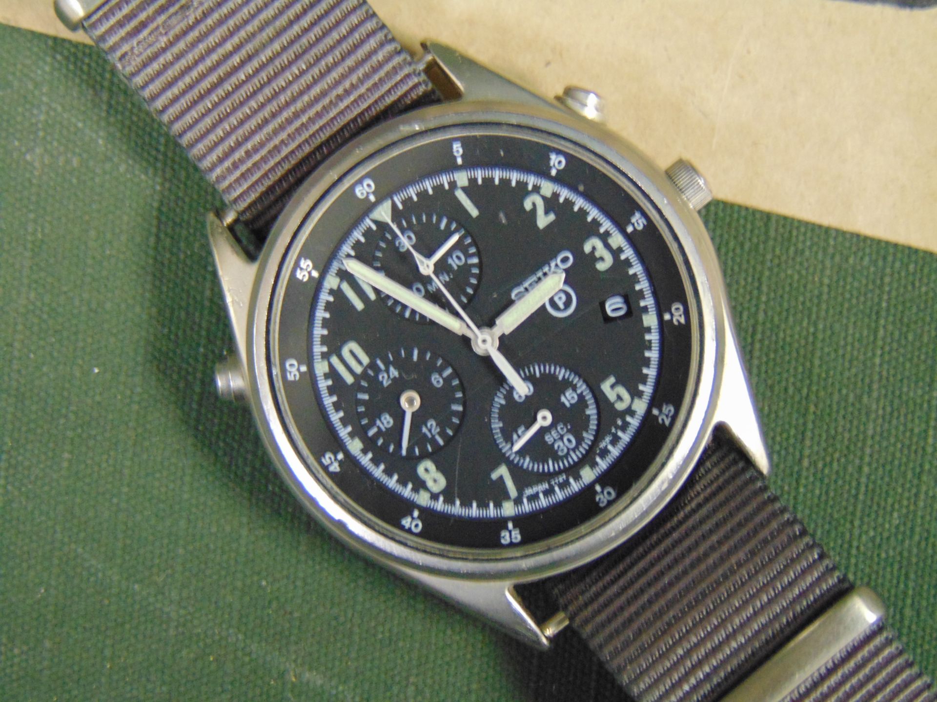 1 x Seiko Pilots Chronograph Generation 2 - Image 3 of 7