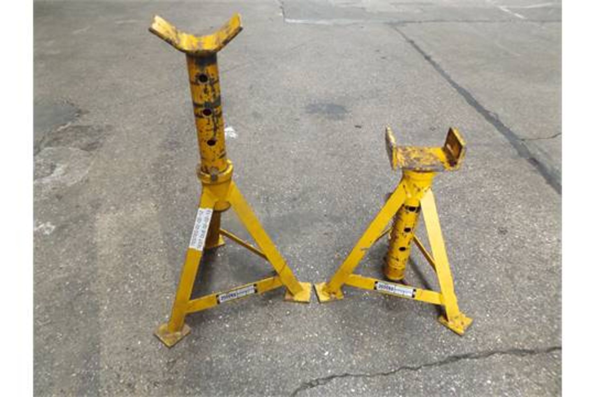 2 x Heavy Duty 2 Tonne Axle / Chassis Stands - Bild 2 aus 5