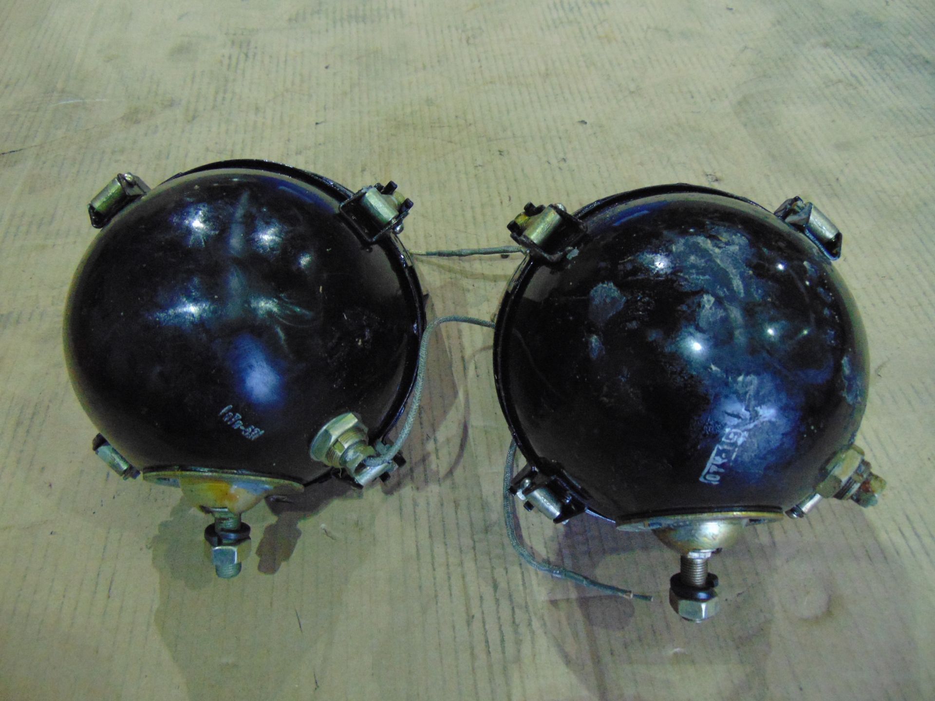 Pair of Vintage Russian AFV Headlights - Image 4 of 4