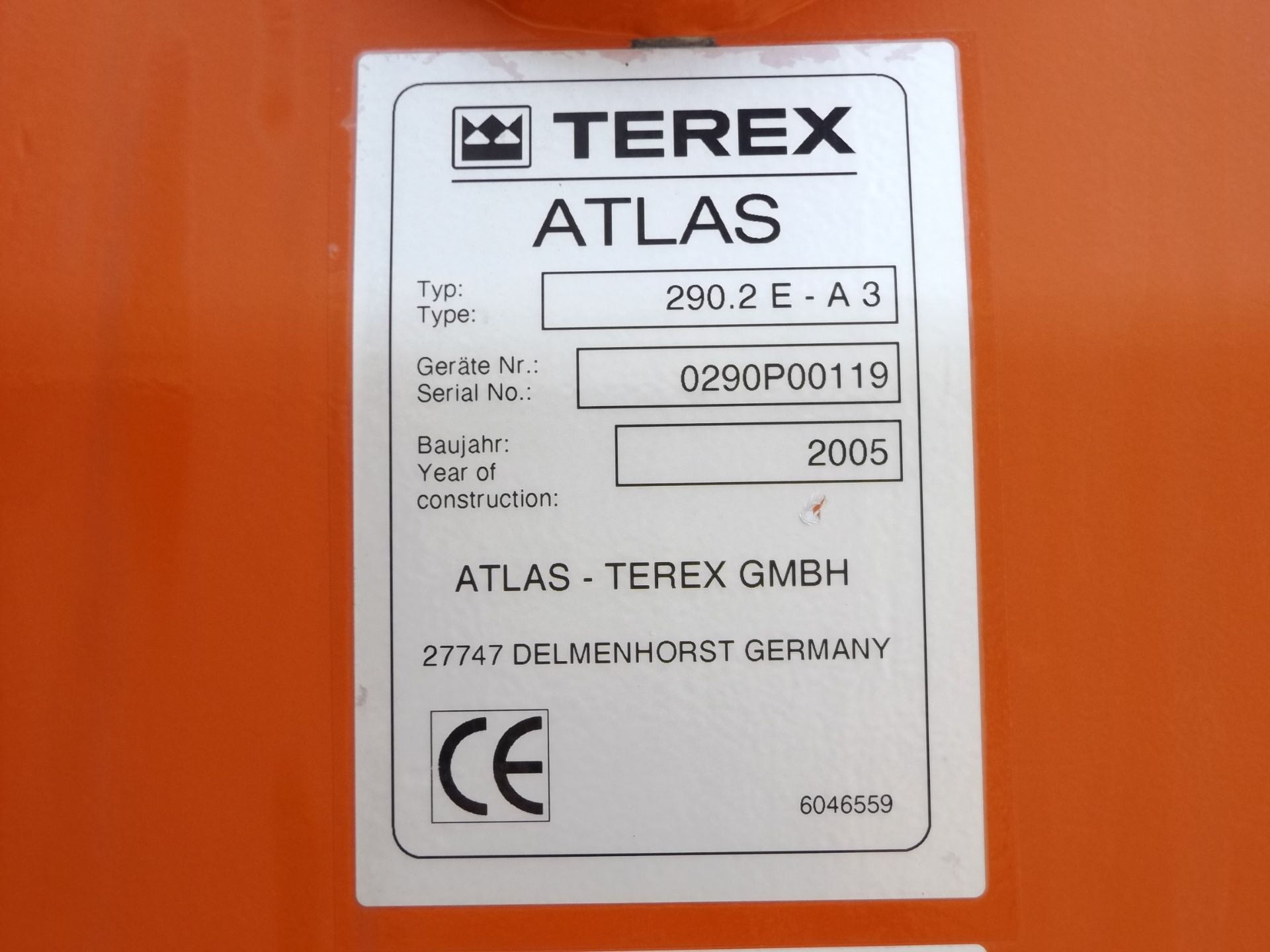 Terex Atlas 290.2 E-A3 Hydraulic Truck Mounted Loading Crane - Image 8 of 17