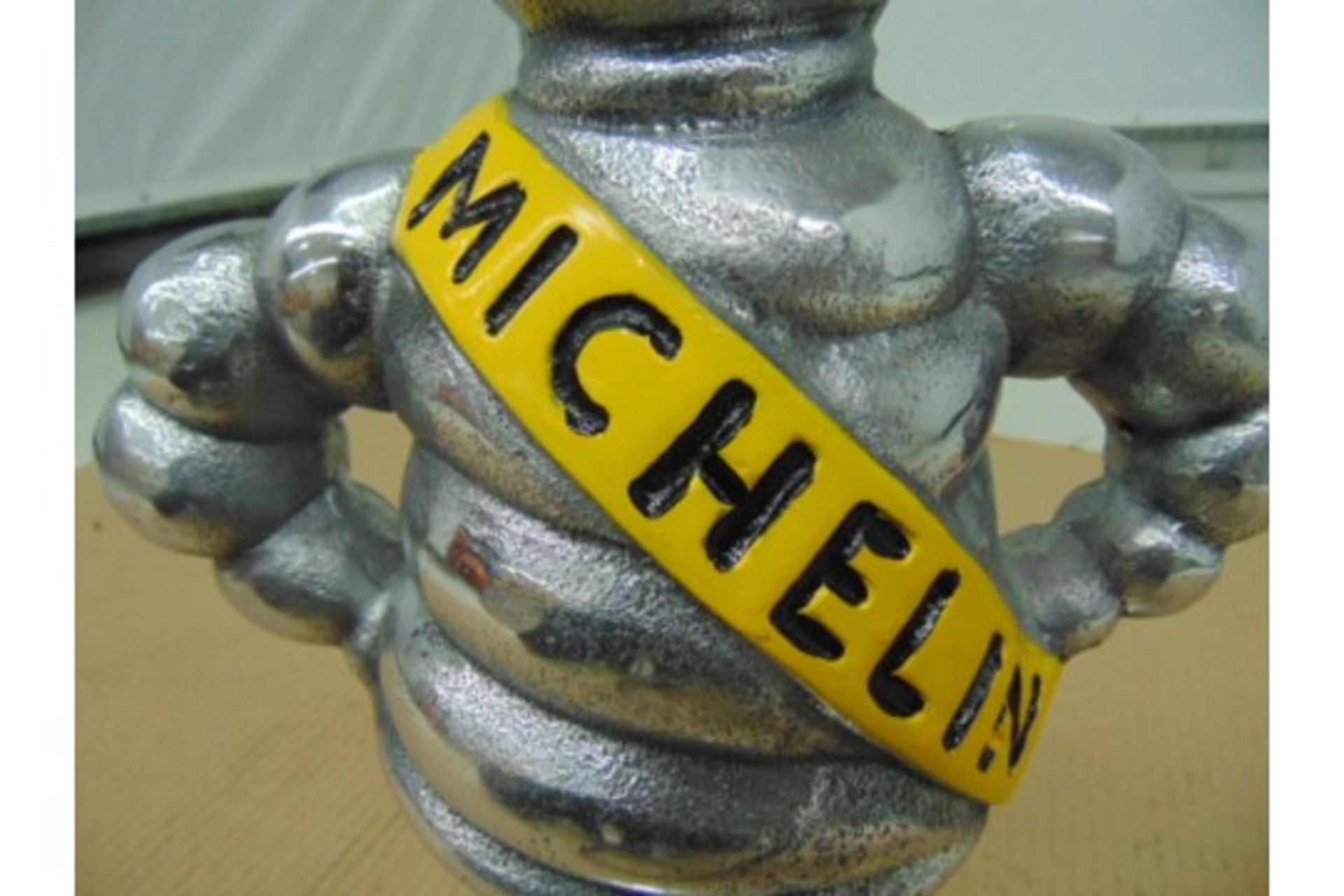 15" Polished Aluminium Detroit Reg 1918 Michelin Man - Image 5 of 7