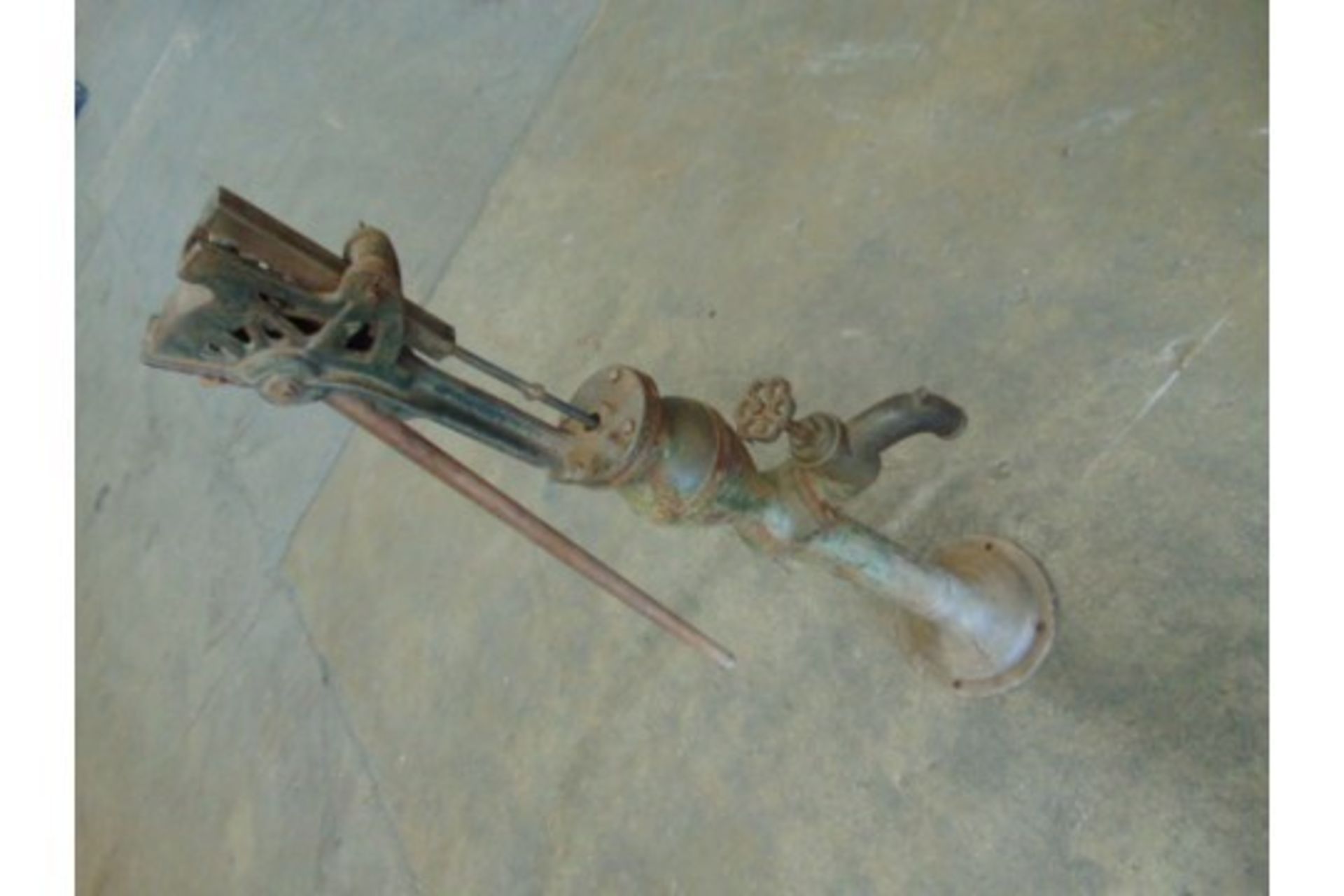 Genuine Anitique Full Size Cast Iron Water Pump - Image 2 of 8