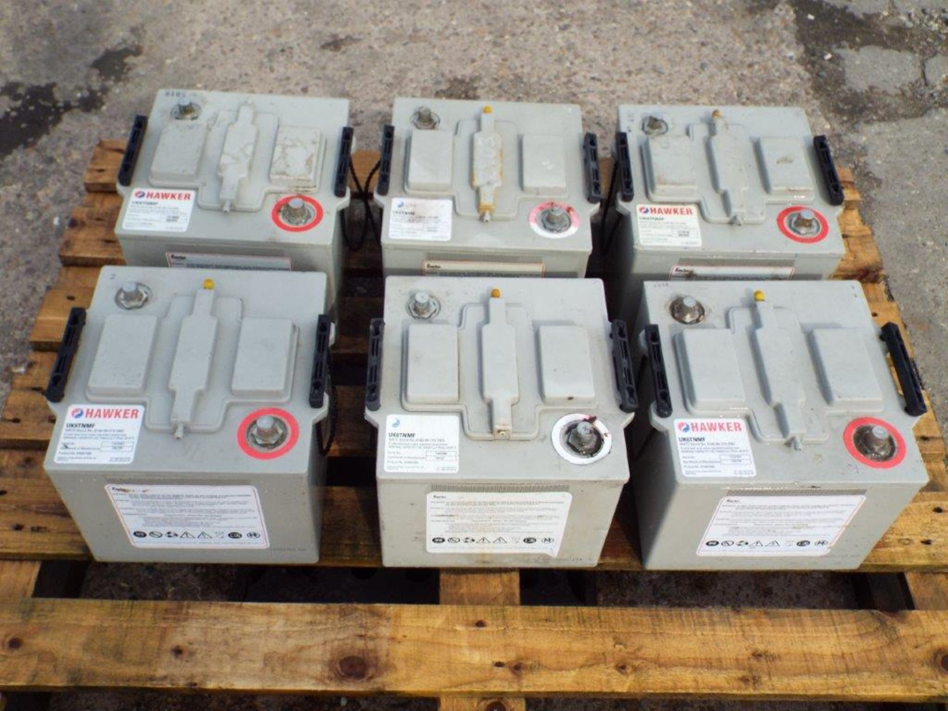 6 x Hawker UK6TNMF Batteries