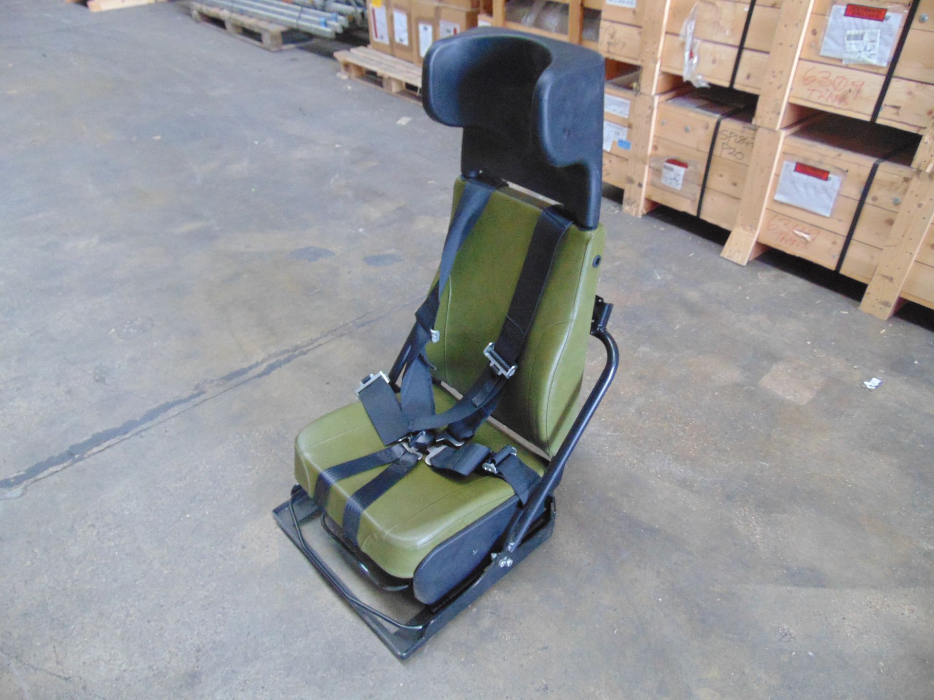 Unissued FV Drivers Seat Complete with Frame and 5 Point Harness - Image 3 of 10