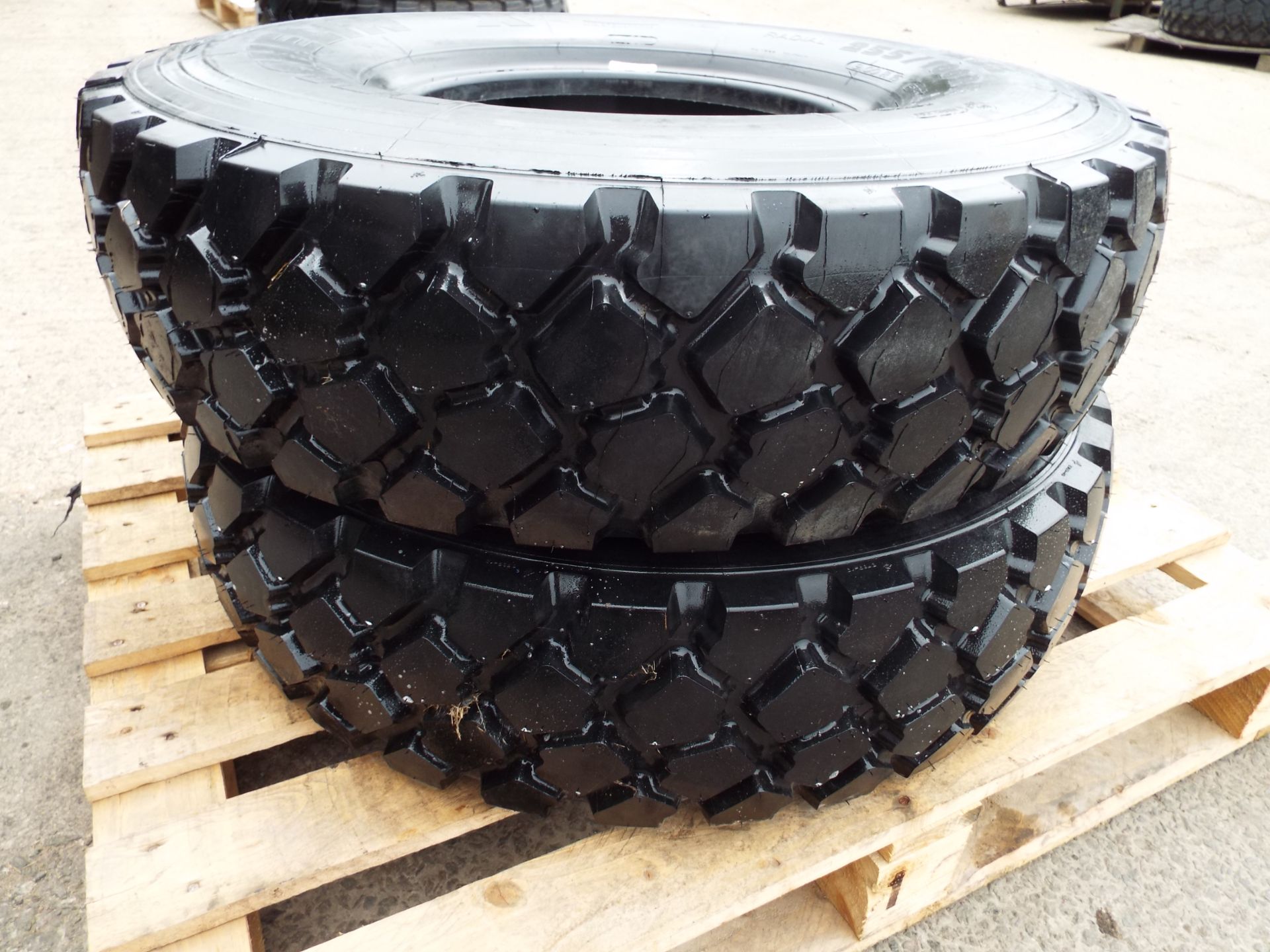 2 x Michelin XZL 255/100R16 Tyres - Image 5 of 6