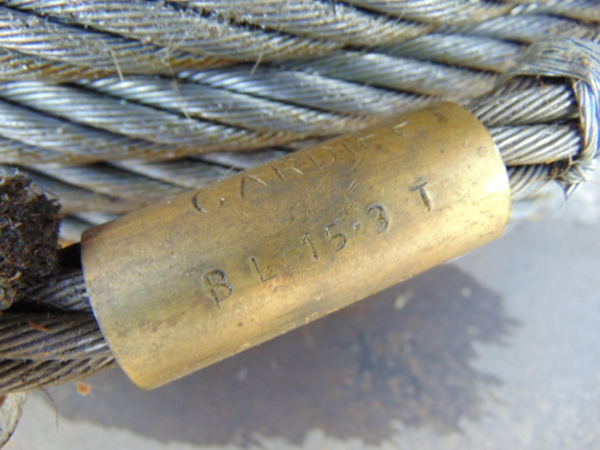 Heavy Duty Bridon Ropes Roll of 19mm 15.3 tonne Crane/Winch Wire Rope Drum - Bild 4 aus 5