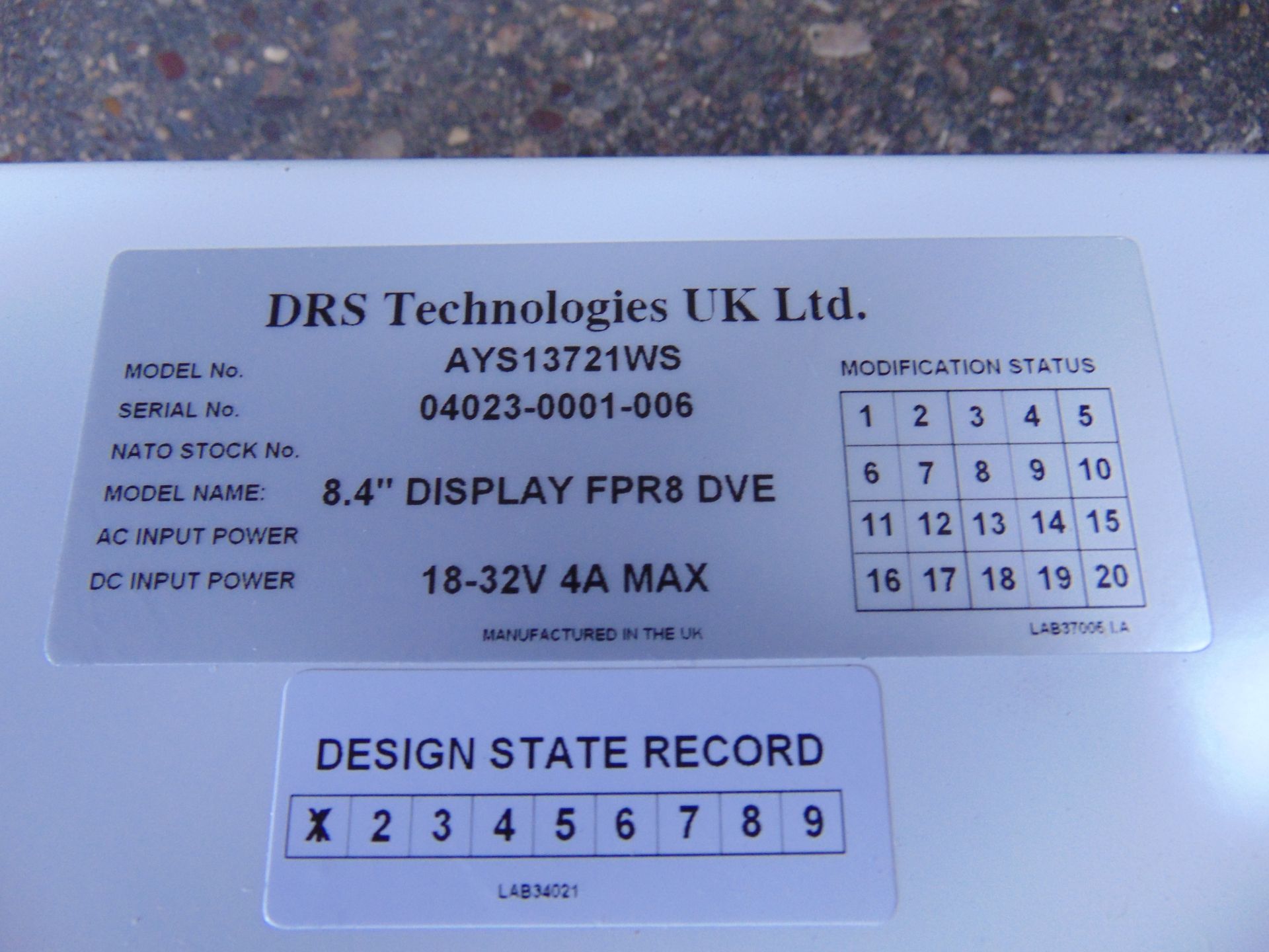 6 x DRS Technologies 8.4" Display Units - Image 7 of 9