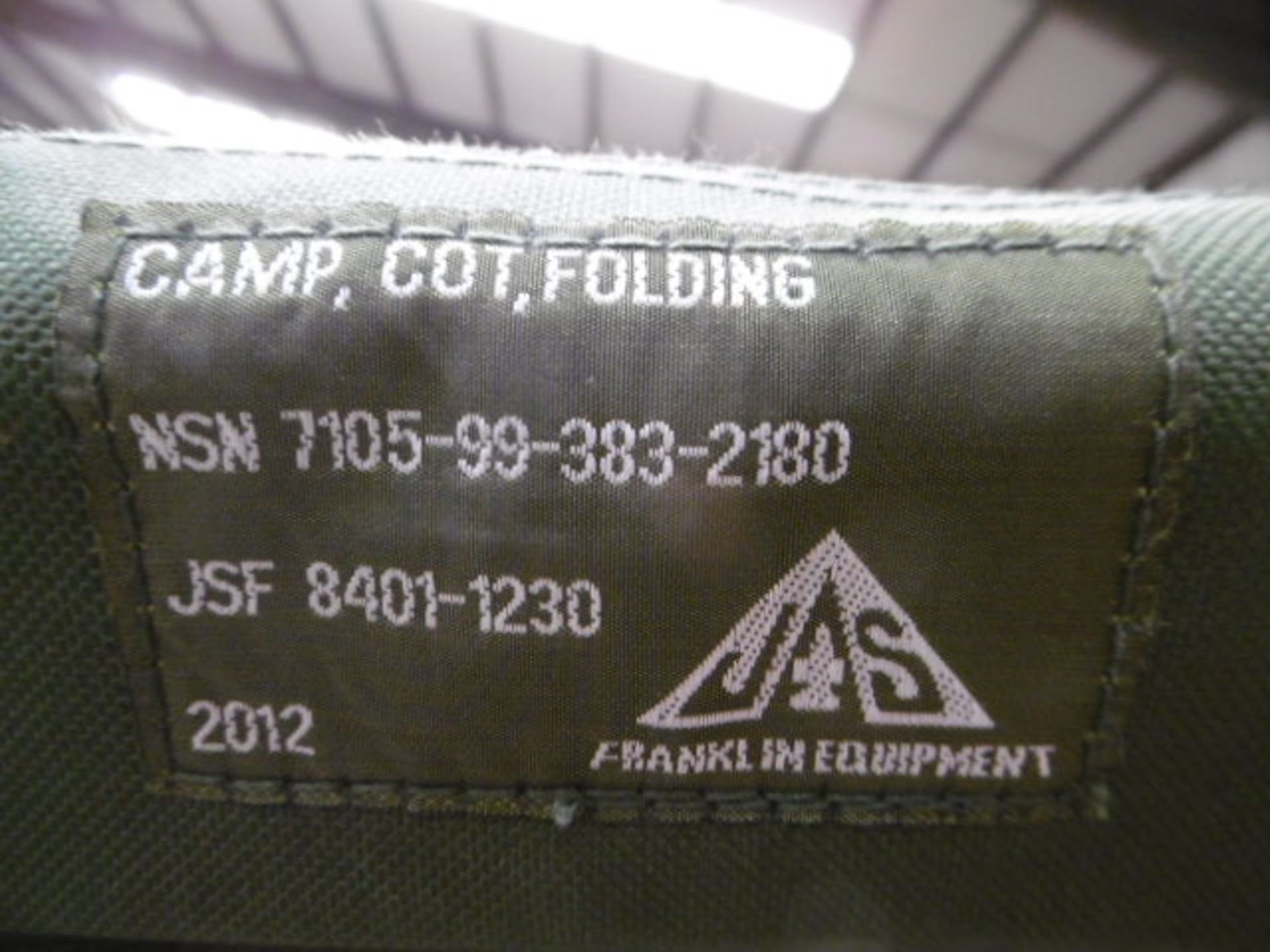 5 x Franklin Equipment Folding Camp Cots - Image 4 of 5