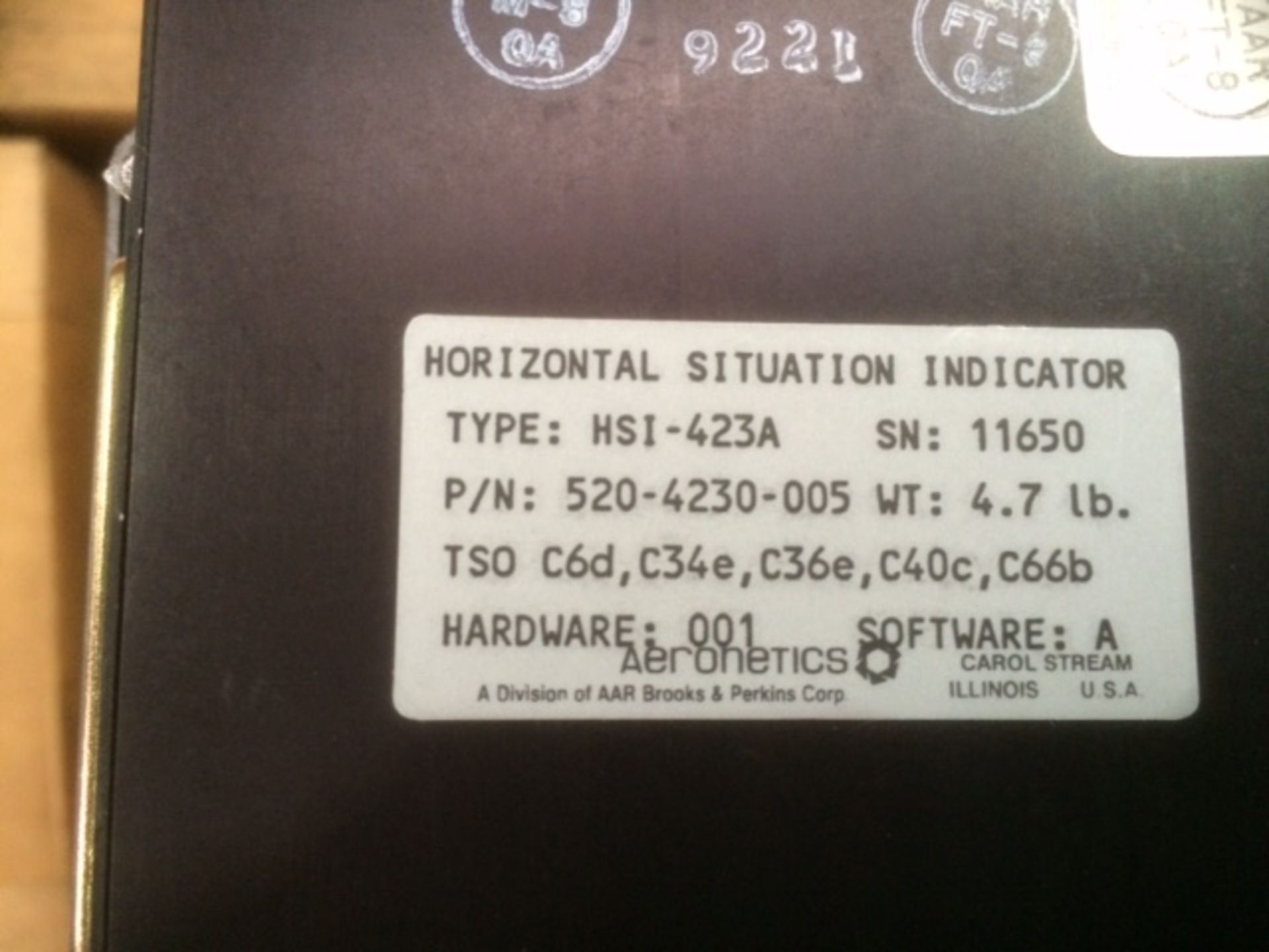 Aeronetics Horizontal Situation Indicator model HSI – 423A - Image 4 of 6