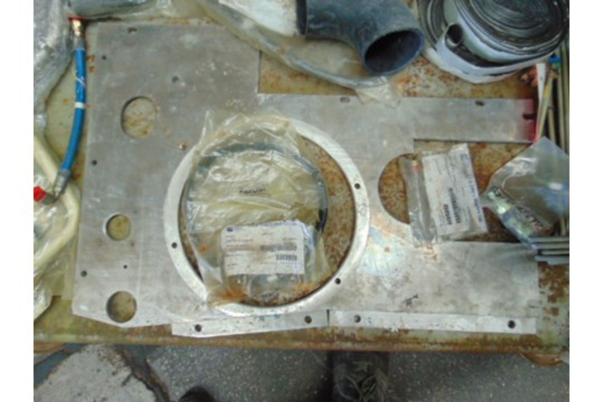 Mixed Stillage of CVRT Spares Etc Including an engine bulkhead assembly - Image 2 of 12