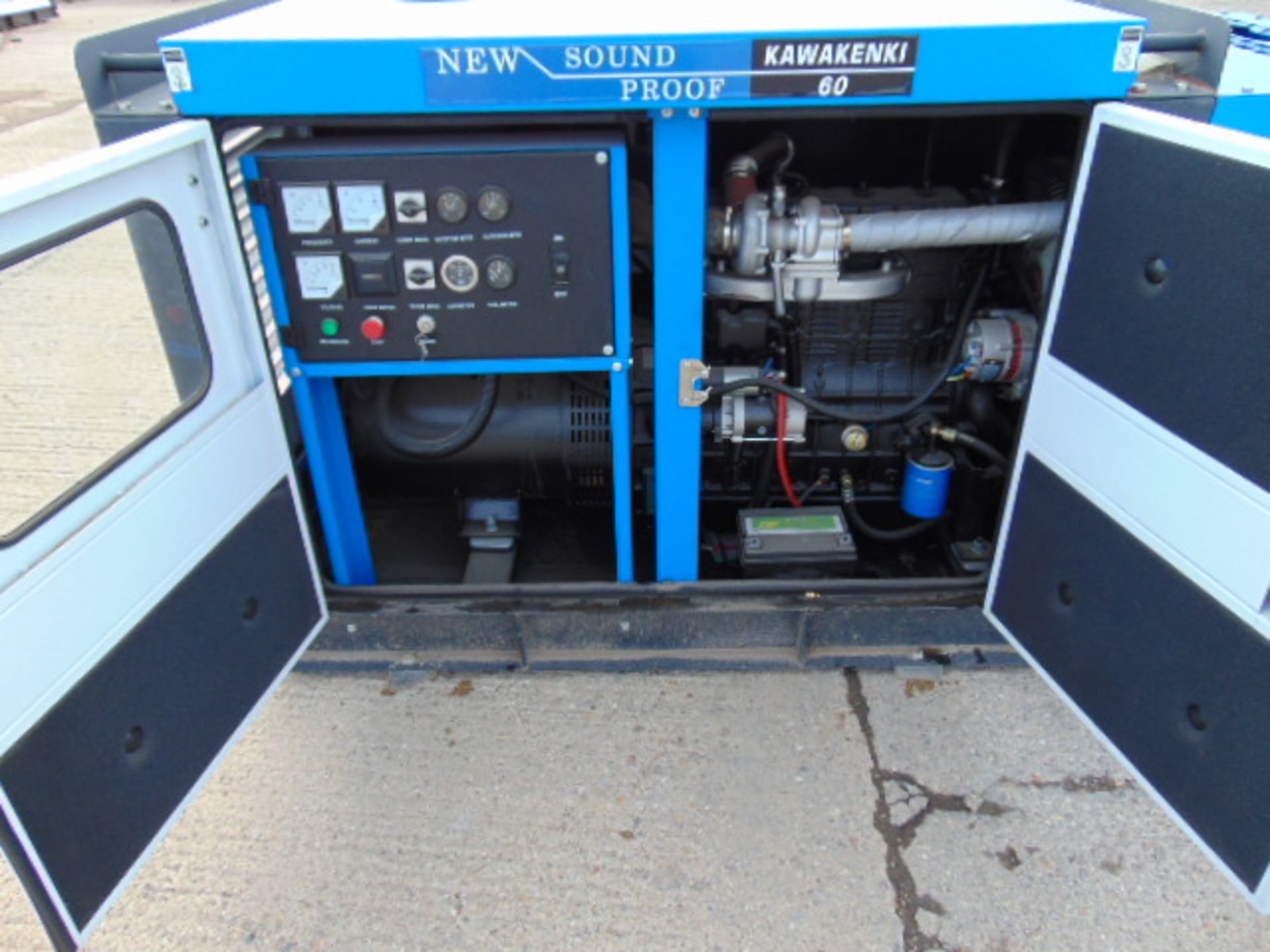 UNISSUED WITH TEST HOURS ONLY 60 KVA 3 Phase Silent Diesel Generator Set - Image 2 of 15