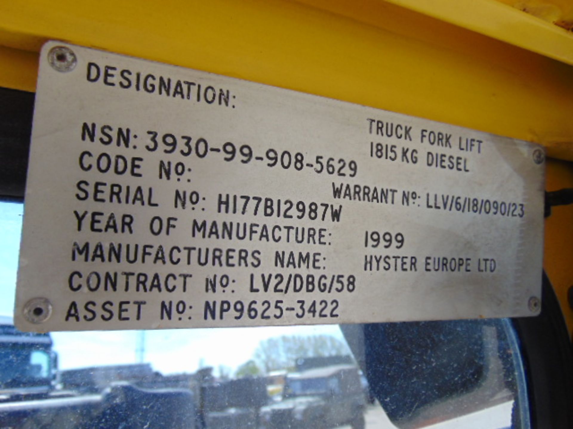 Hyster 2.50 Class C, Zone 2 Protected Diesel Forklift ONLY 763.4 hours!! - Image 26 of 29