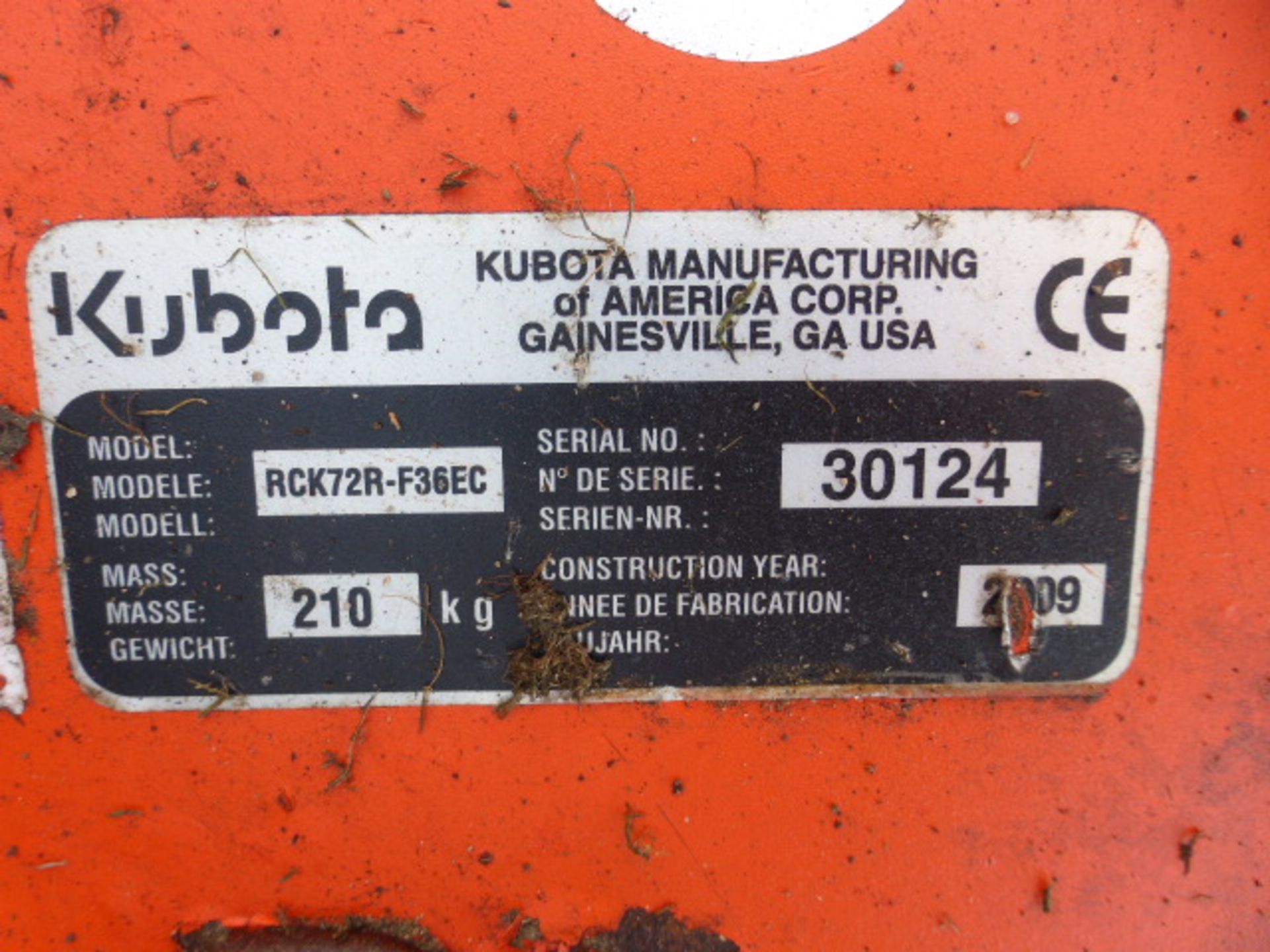 2009 Kubota F3680  4 x 4 Out Front Mower 36 HP Diesel - Image 10 of 14