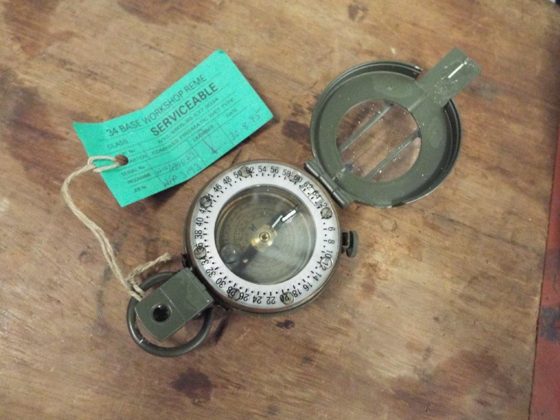 Genuine British Army Stanley Prismatic Marching Compass