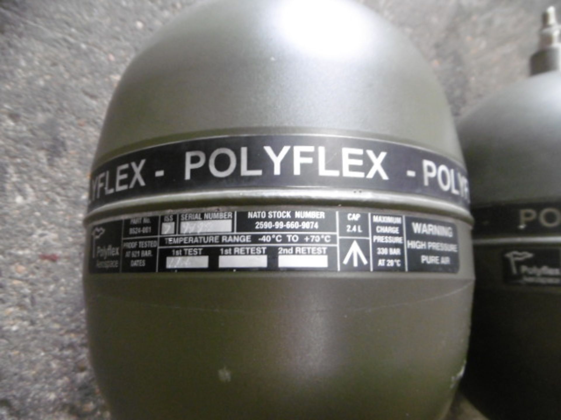 6 x Polyflex High Pressure Air Cannisters - Image 2 of 5